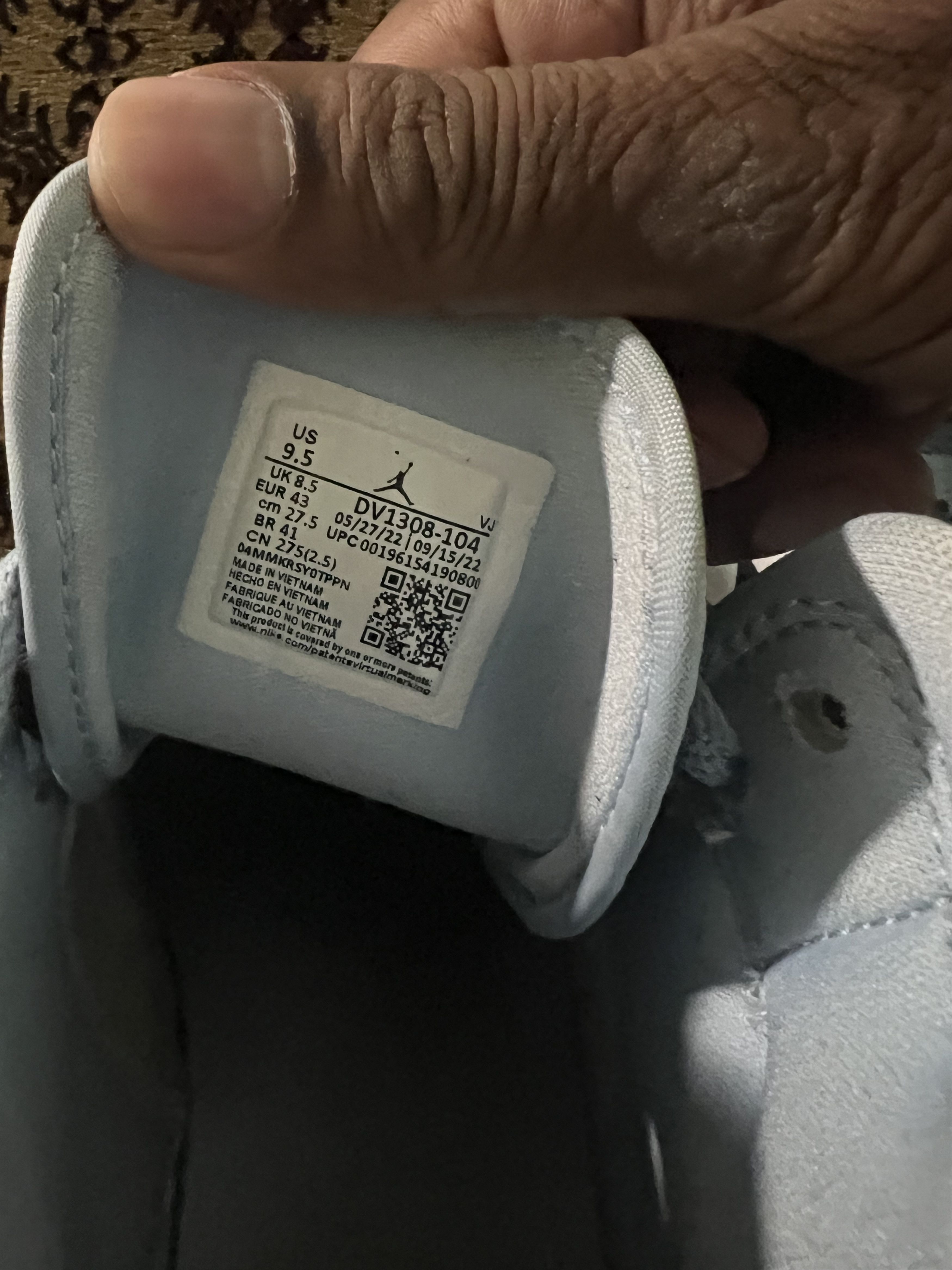 Jordan Brand Jordan 1 Ice Blue Size US 9.5 / EU 42-43 - 4 Thumbnail