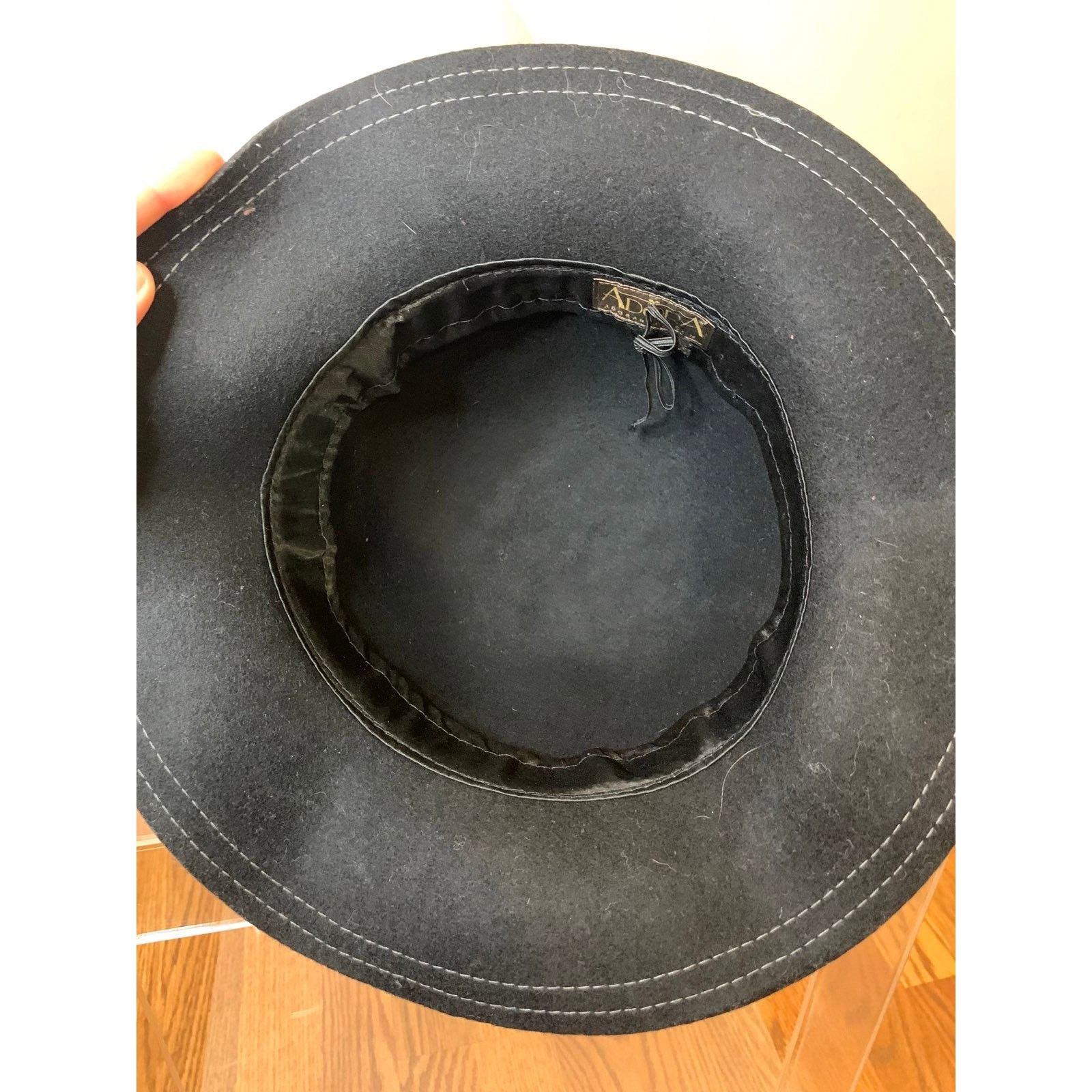 Other Black Fedora Hat with Flower Size ONE SIZE - 4 Thumbnail
