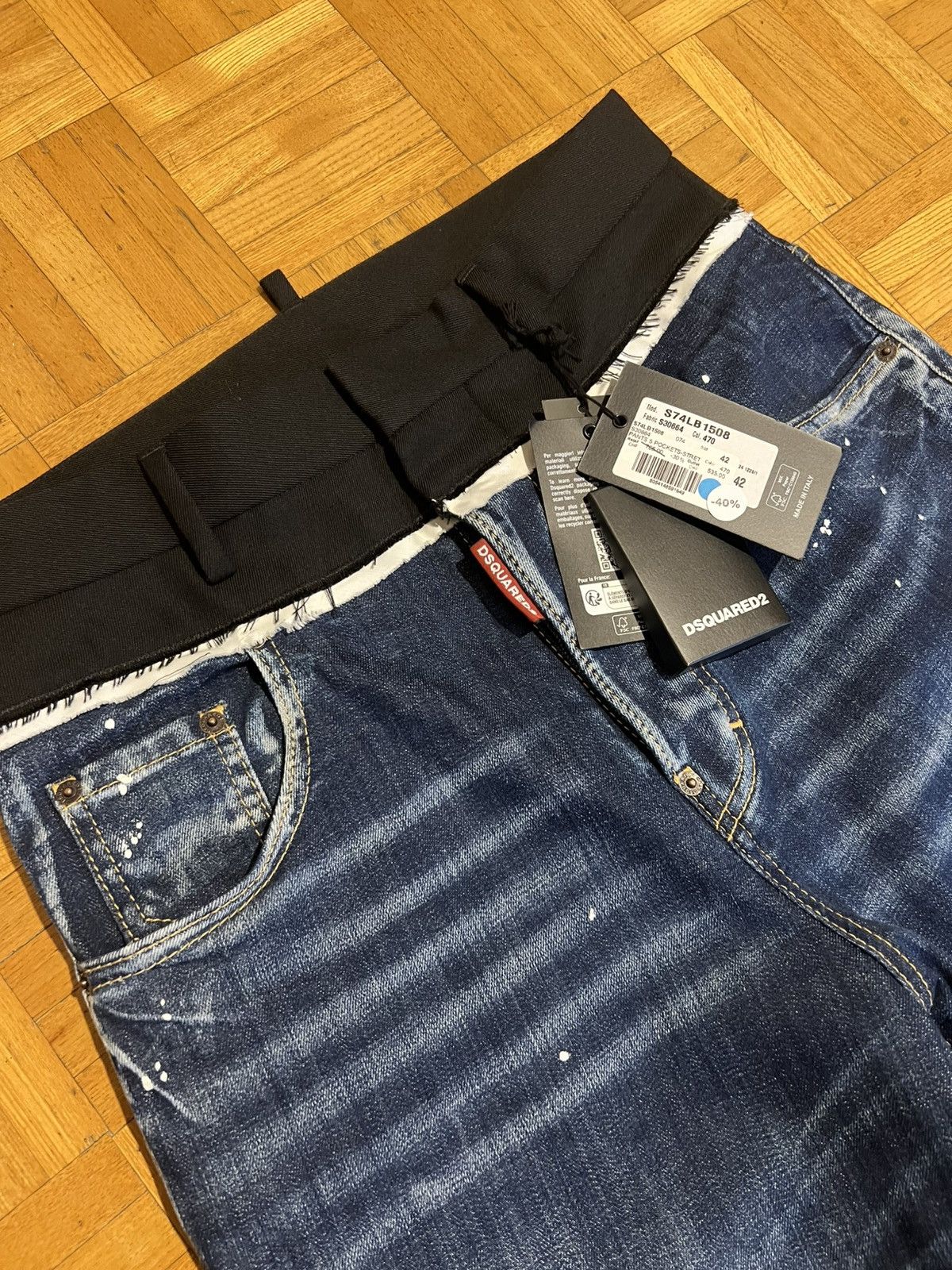 Dsquared2 DSQUARED2 Mid-Rise Straight-Leg Jeans Size US 30 / EU 46 - 3 Thumbnail
