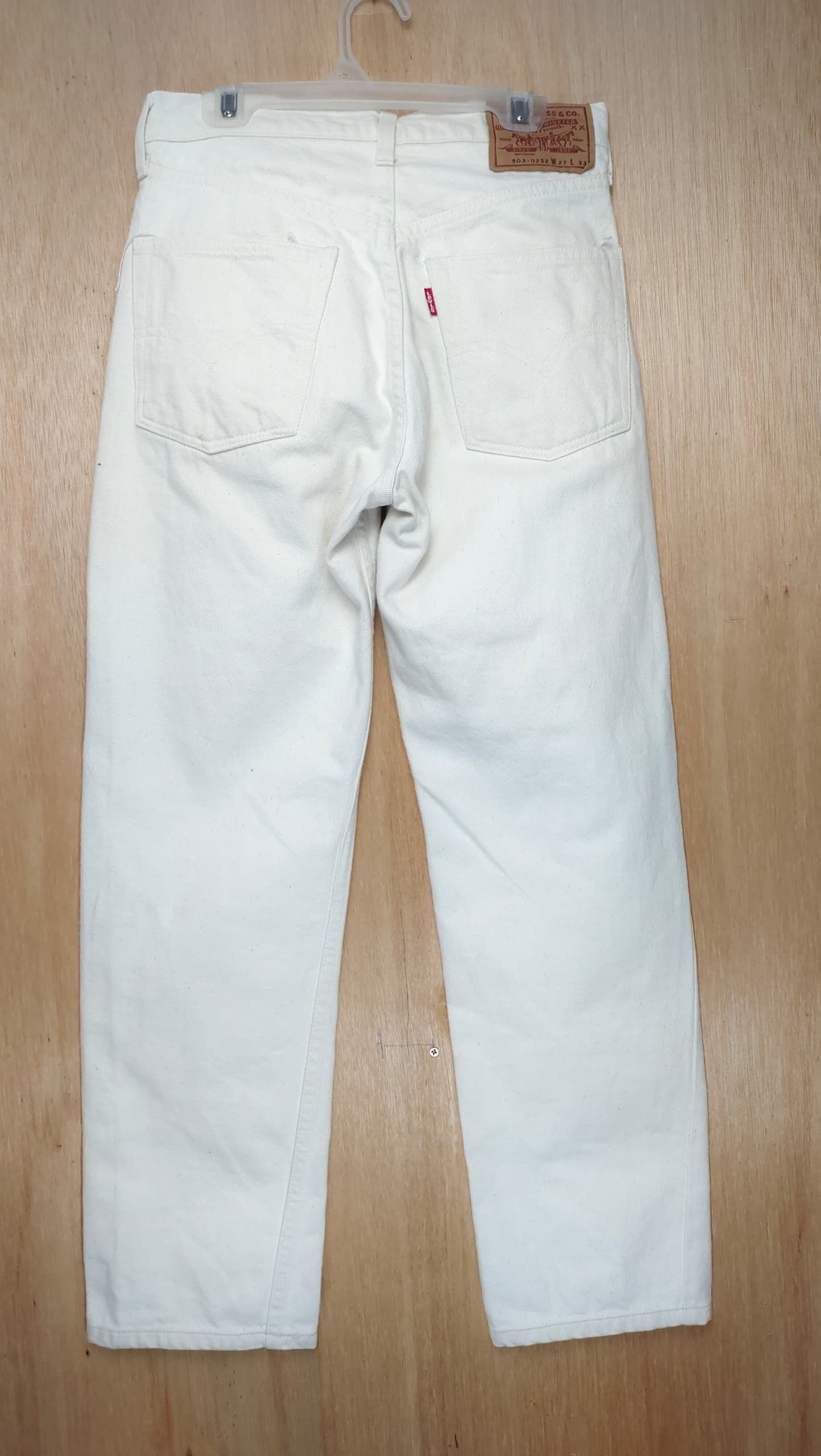 Levi's × Levi's Vintage Clothing × Vintage RARE VINTAGE LEVIS 503-0252 HIGH WAIST WHITE LEVIS Size 27" / US 4 / IT 40 - 2 Thumbnail