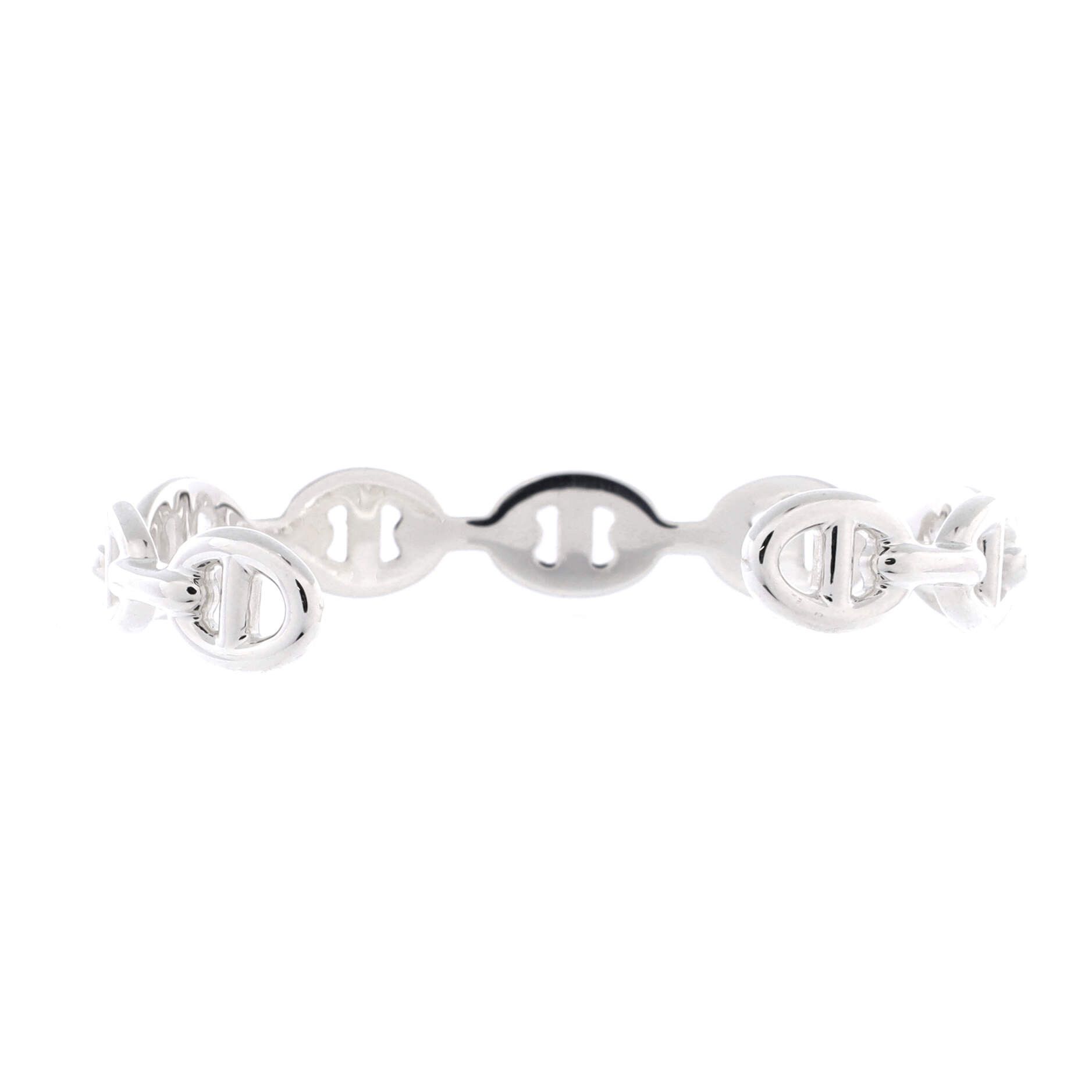 Hermes Chaine d'Ancre Enchainee Cuff Bracelet Sterling Silver Mediu Size ONE SIZE - 1 Thumbnail
