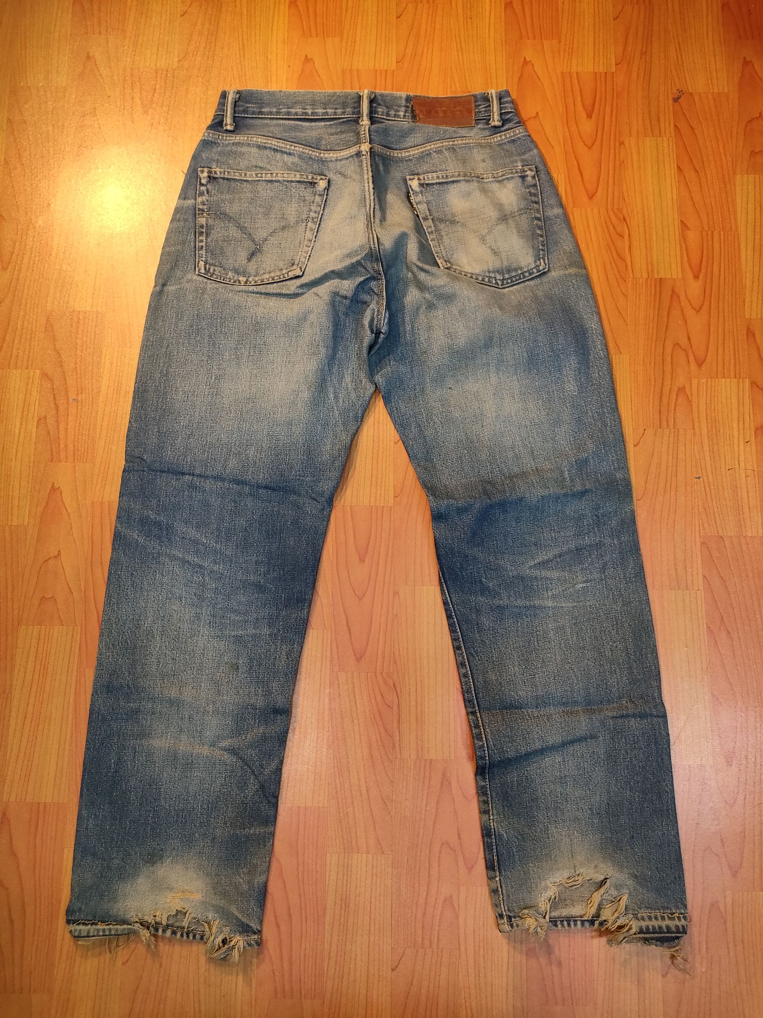 Japanese Brand Distressed H.R Market Selvedge Jeans Size US 33 - 5 Thumbnail