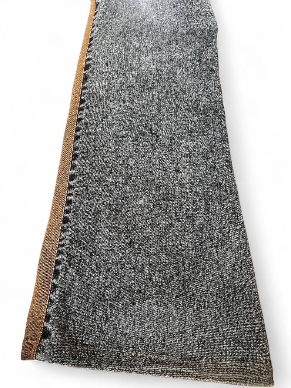 If Six Was Nine Flare Jeans Blue jam reconstruct distressed wide leg Size US 28 / EU 44 - 16 Thumbnail