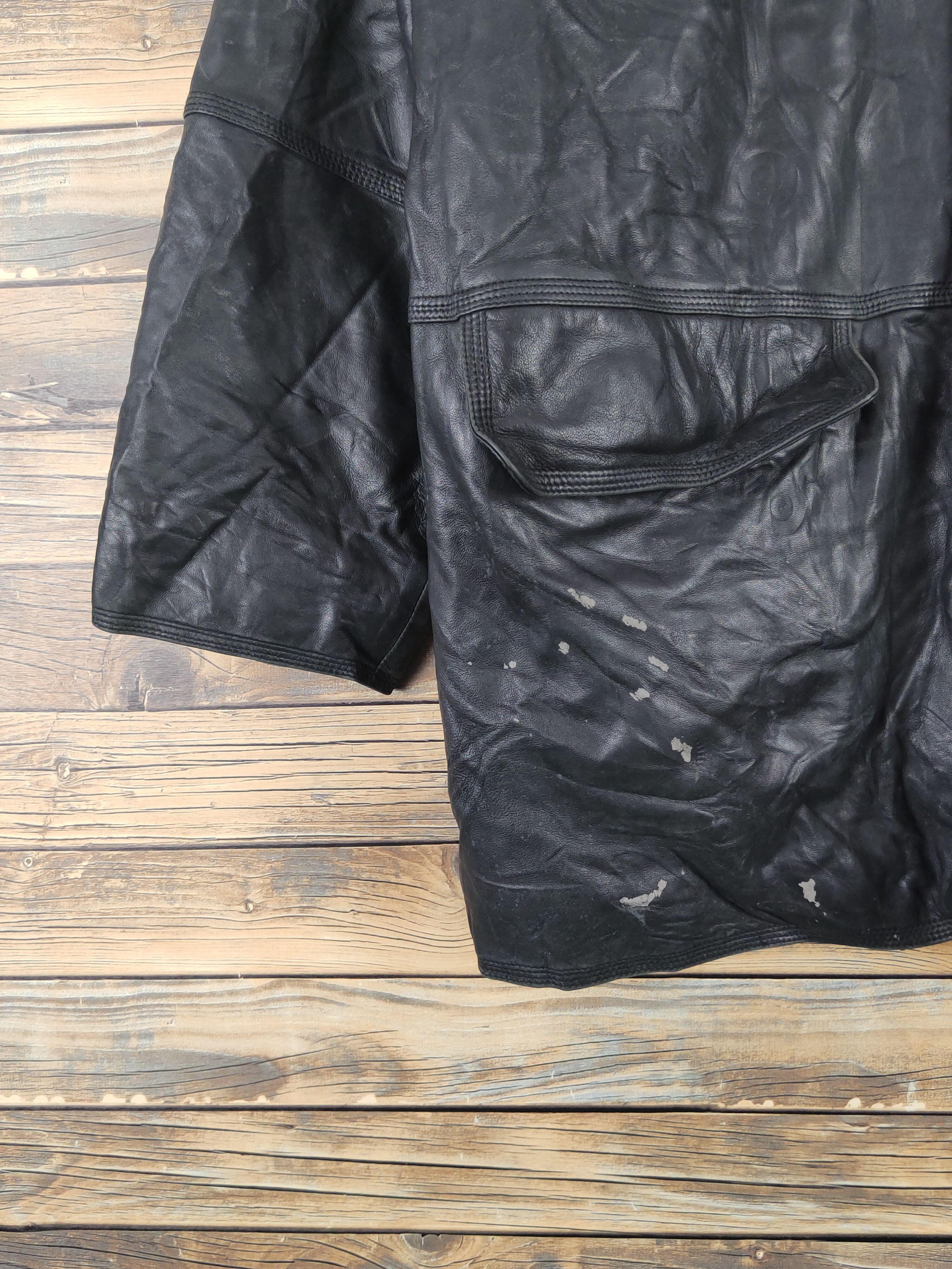 London Fog London Fog vintage Black Leather Jackets #W1120 Size US L / EU 52-54 / 3 - 5 Thumbnail
