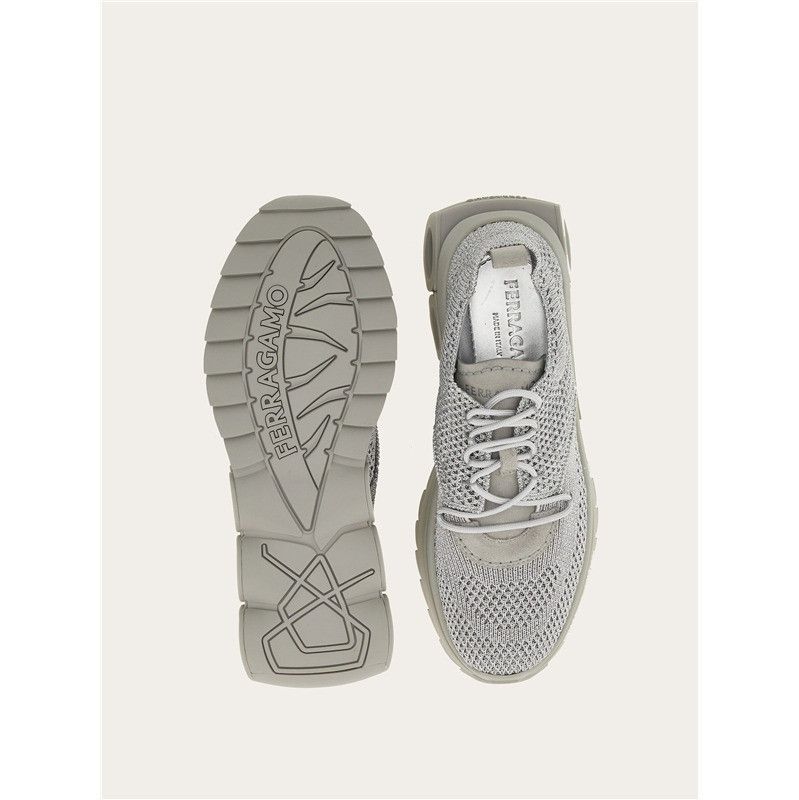 Salvatore Ferragamo o1s1rm0924 Nima Running Low-Top Sneakers in Grey Size US 7.5 / EU 40-41 - 6 Thumbnail