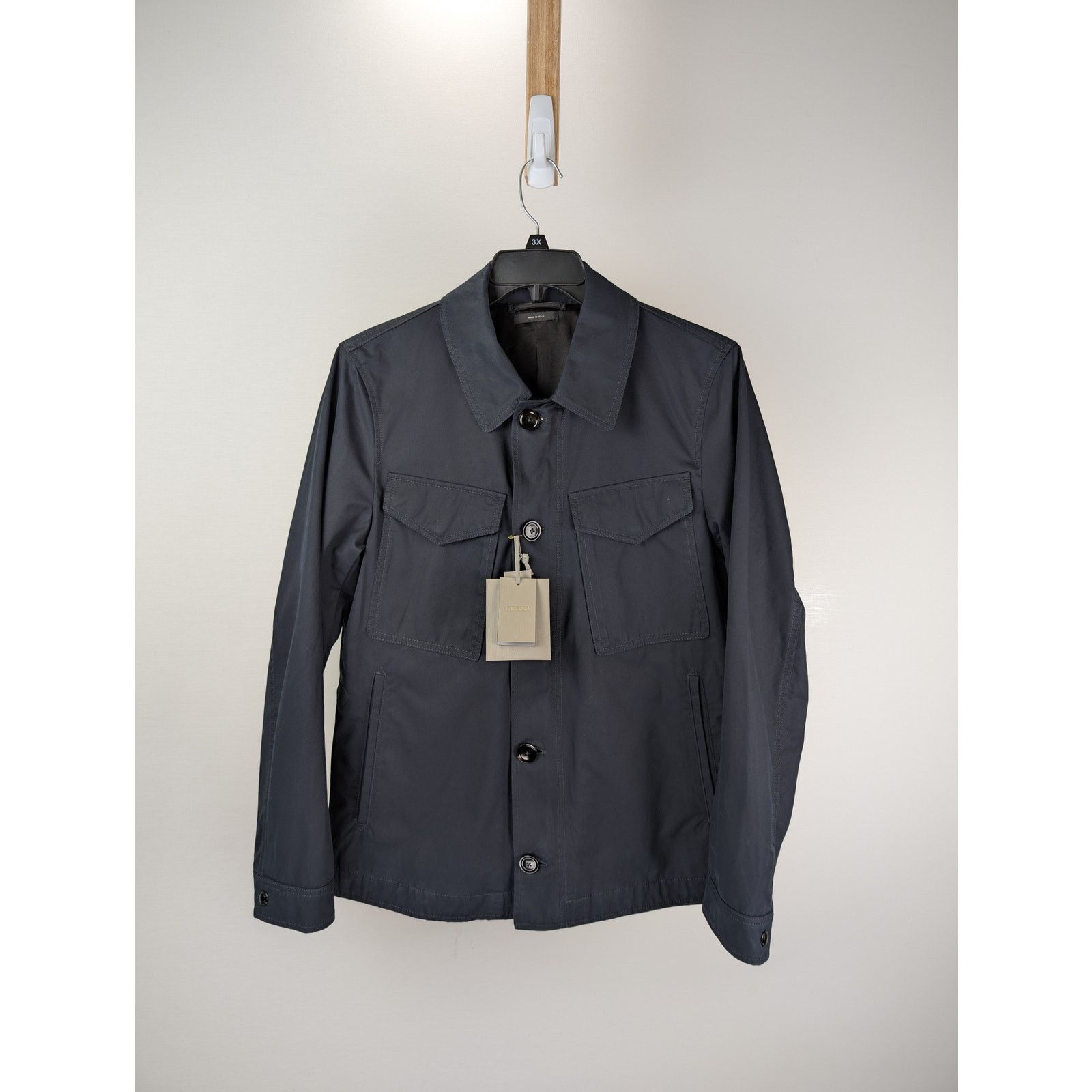 Tom Ford o1rshd1 Outerwear Outer Button up Shirt in Navy Size US XL / EU 56 / 4 - 11 Thumbnail