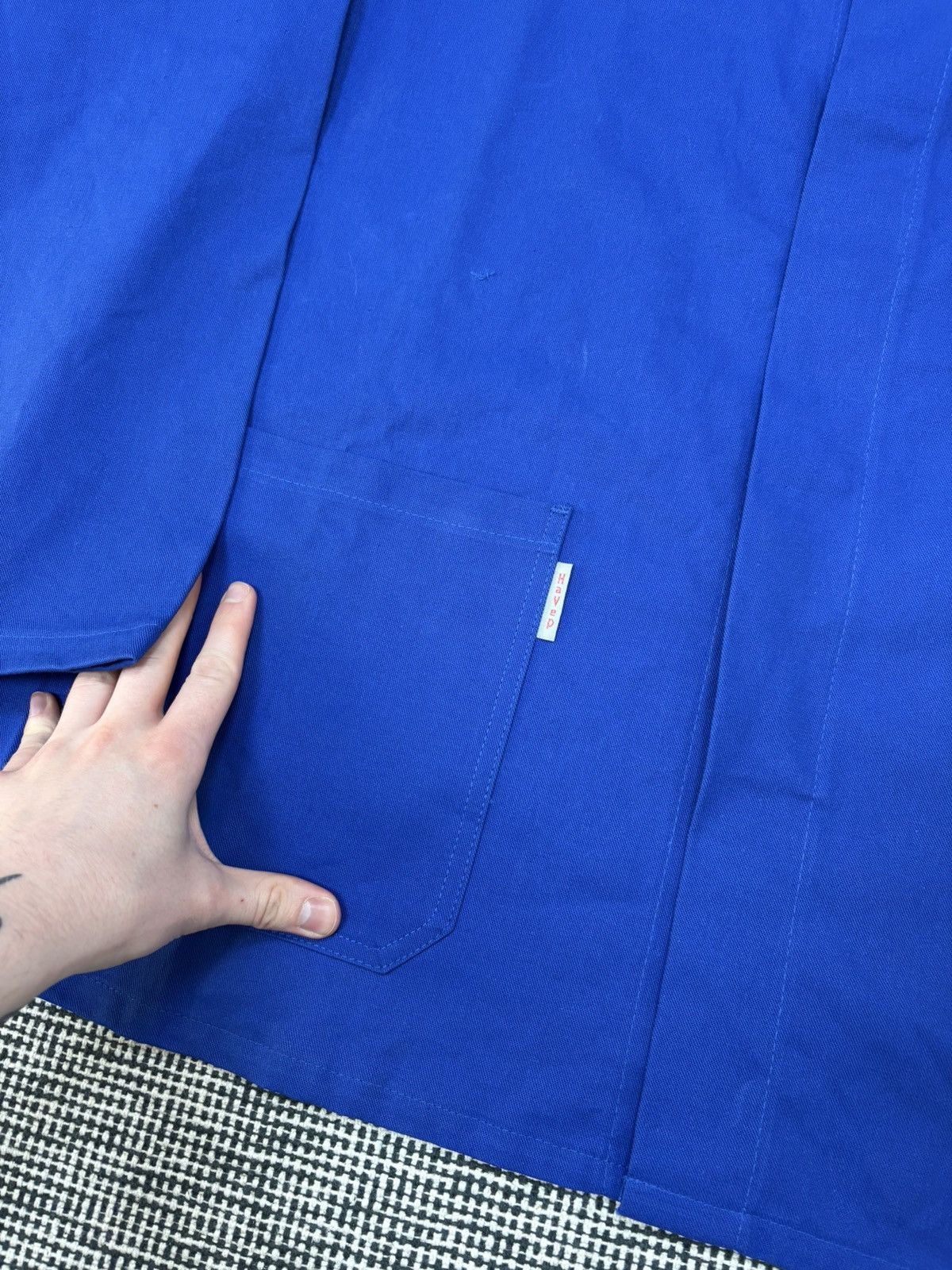 Vintage Vintage 90s blue French chore coat work jacket sanfor Size US XL / EU 56 / 4 - 5 Thumbnail