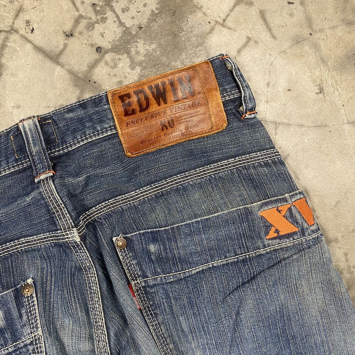 Edwin × Vintage Edwin XV Distressed Rugged Denim Jeans Size US 35 - 9 Thumbnail
