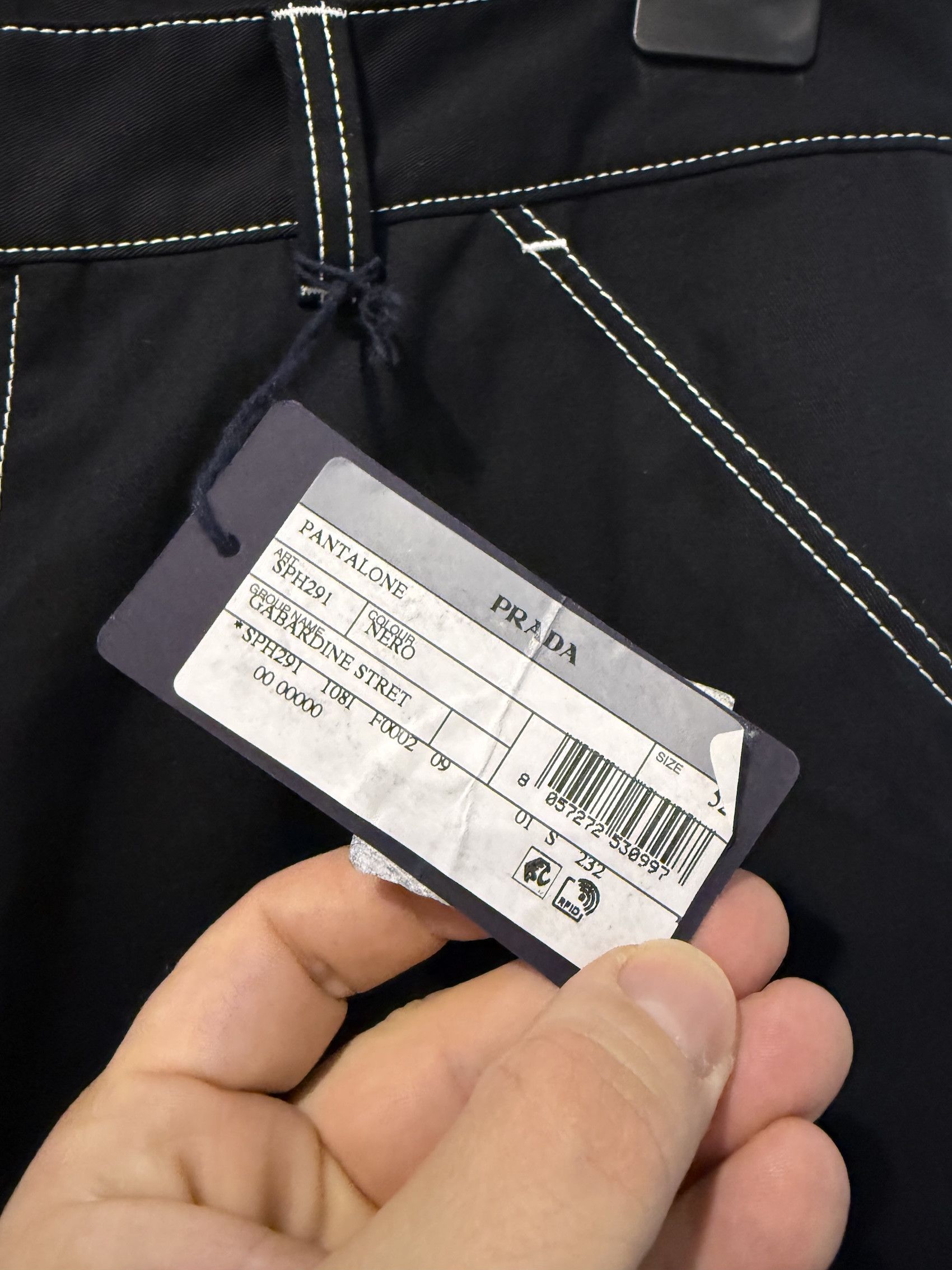 Prada Cargo Pant Contrast Stitching Size US 36 / EU 52 - 3 Thumbnail