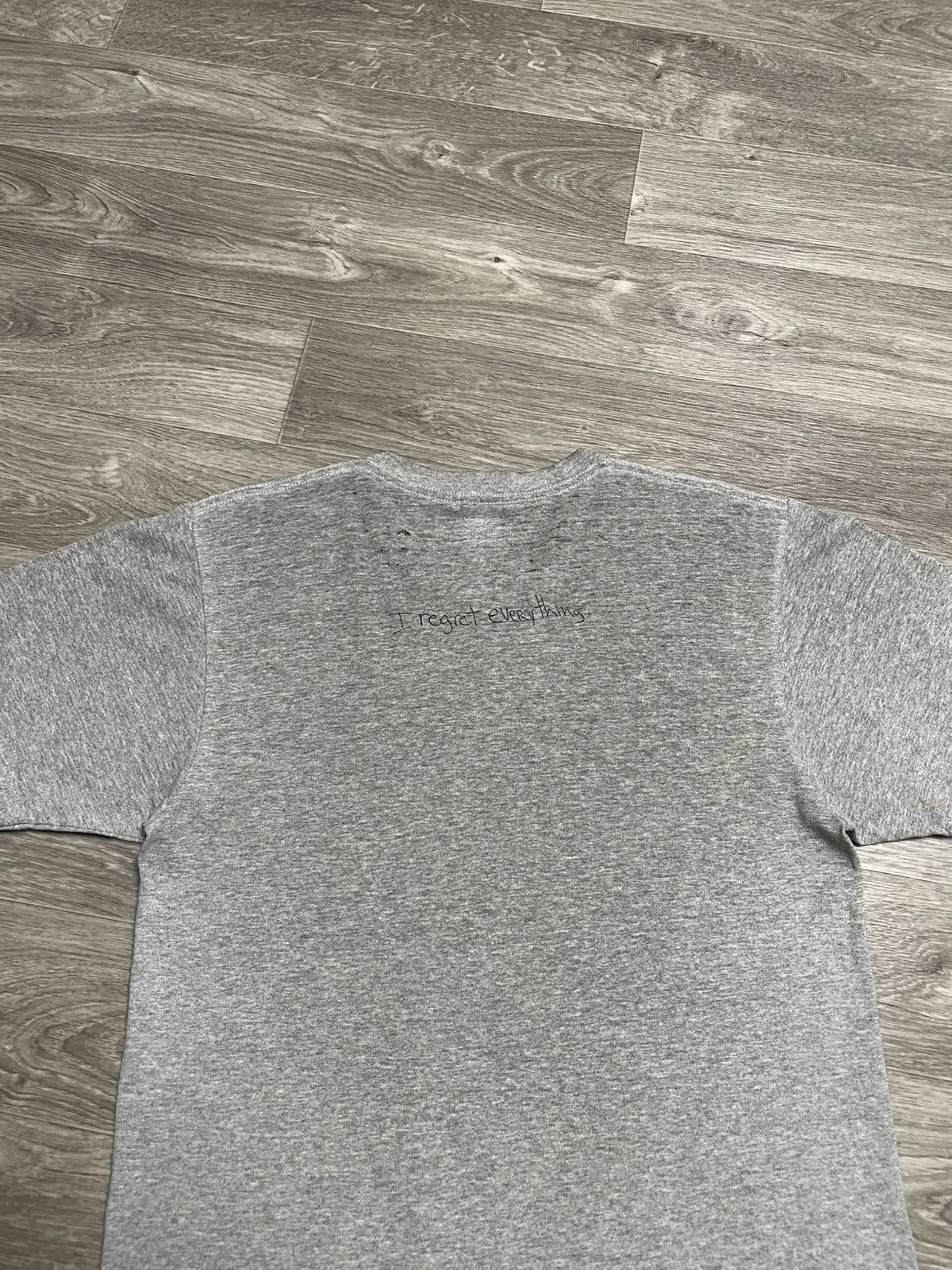 Supreme Supreme x Mike Hill Regretter Grey T-Shirt SS17 Size US M / EU 48-50 / 2 - 15 Thumbnail