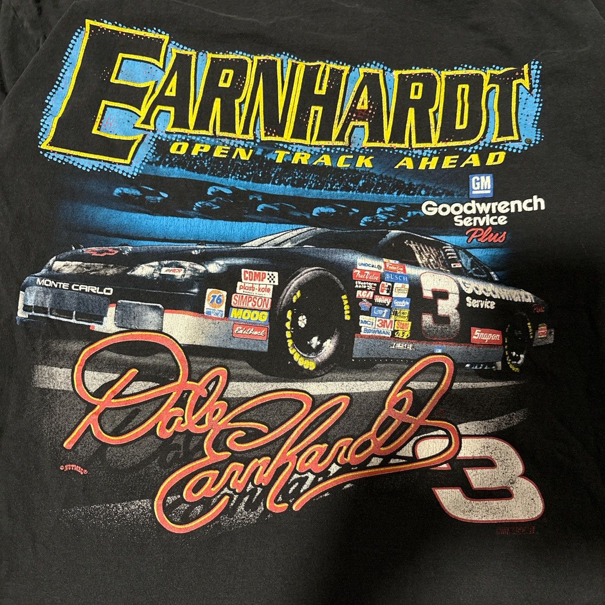 Chase Authentics 1997 Dale Earnhardt Goodyear black racing tee Size US M / EU 48-50 / 2 - 3 Thumbnail