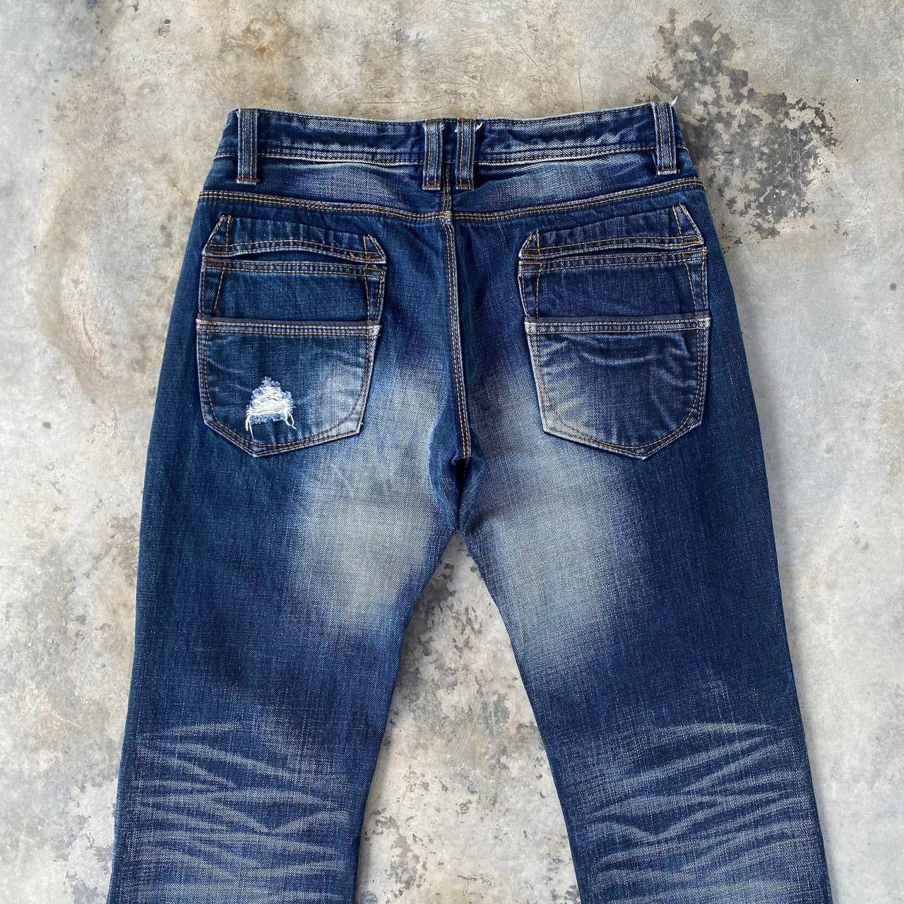 HIDEAWAYS Japan Hideaways Nicole Distressed "Engineered"Panelled Denim Size US 30 / EU 46 - 12 Thumbnail