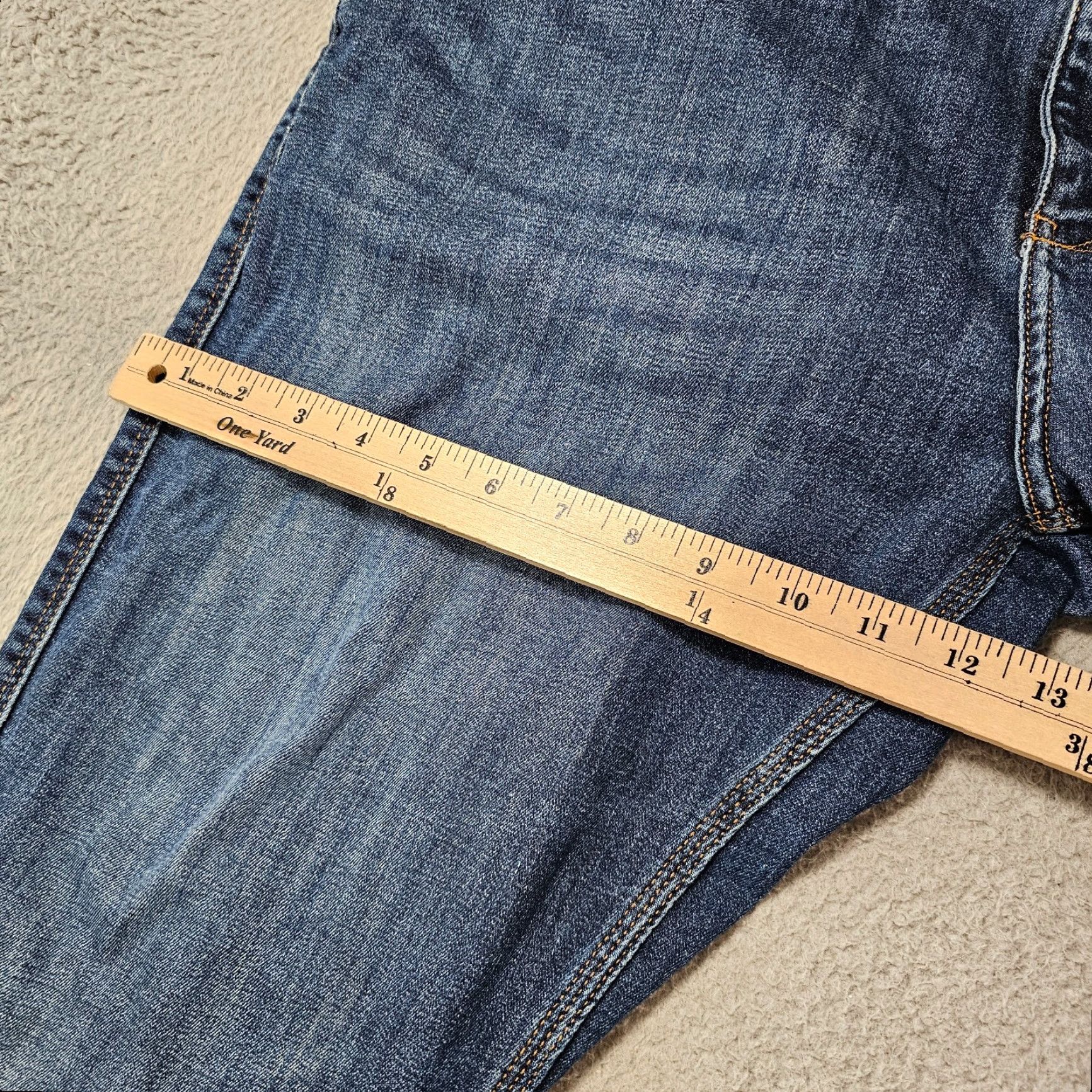 DUER DUER Jeans Mens 38x26 Tailored Blue L2X Relaxed Taper Five Pocket Stretch Denim Jea ns Size US 38 / EU 54 - 5 Thumbnail