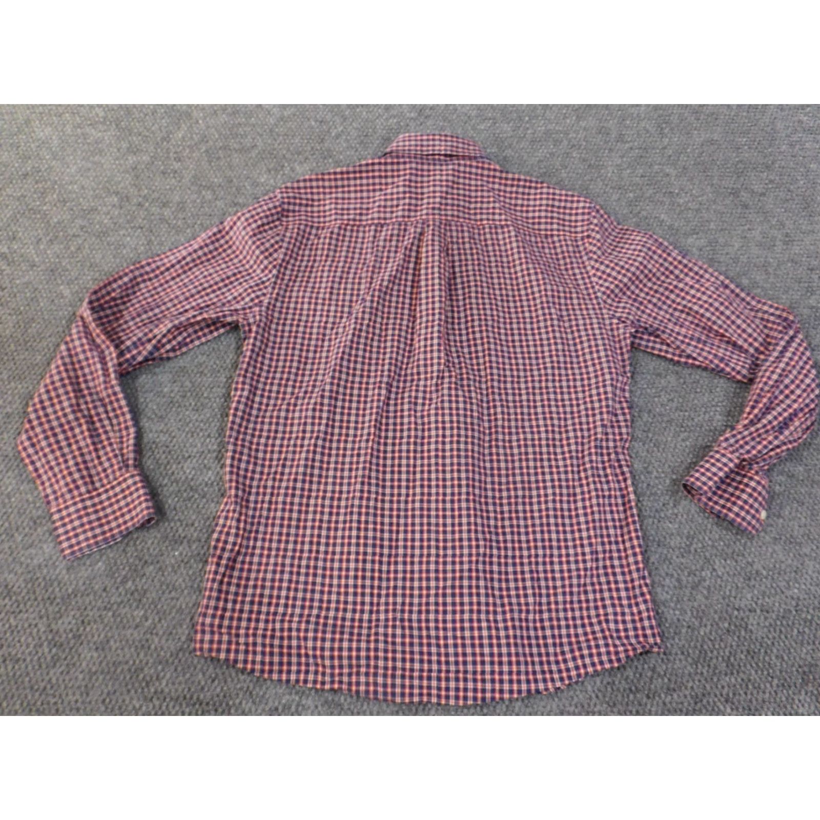 johnnie-O johnnie-O Shirt Medium Red Button Up Mens Logo Cali Casual Surf Plaid Size US M / EU 48-50 / 2 - 6 Thumbnail