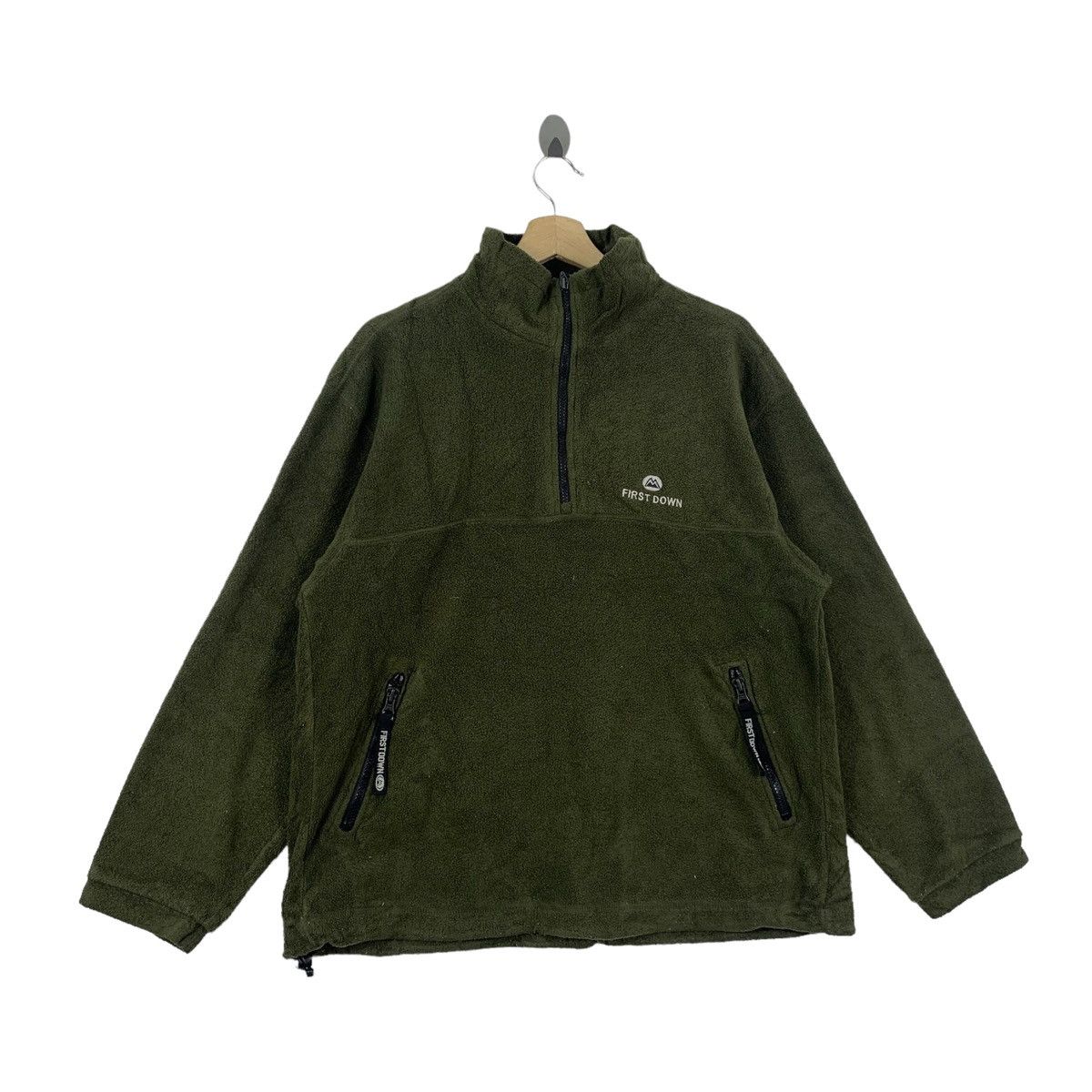 First MFG Co. × Vintage Vintage FIRST DOWN Outdoor Fleece Half Zipper Sweatshirt Size US M / EU 48-50 / 2 - 3 Thumbnail
