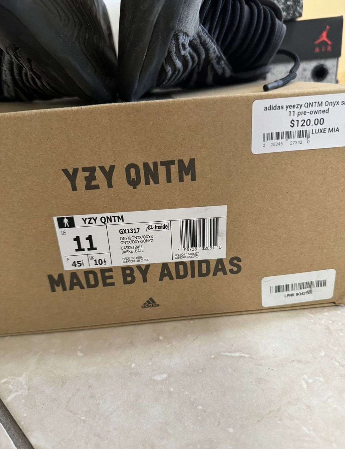 Yeezy Adidas Yeezy QNTM onyx Size US 11 / EU 44 - 4 Thumbnail