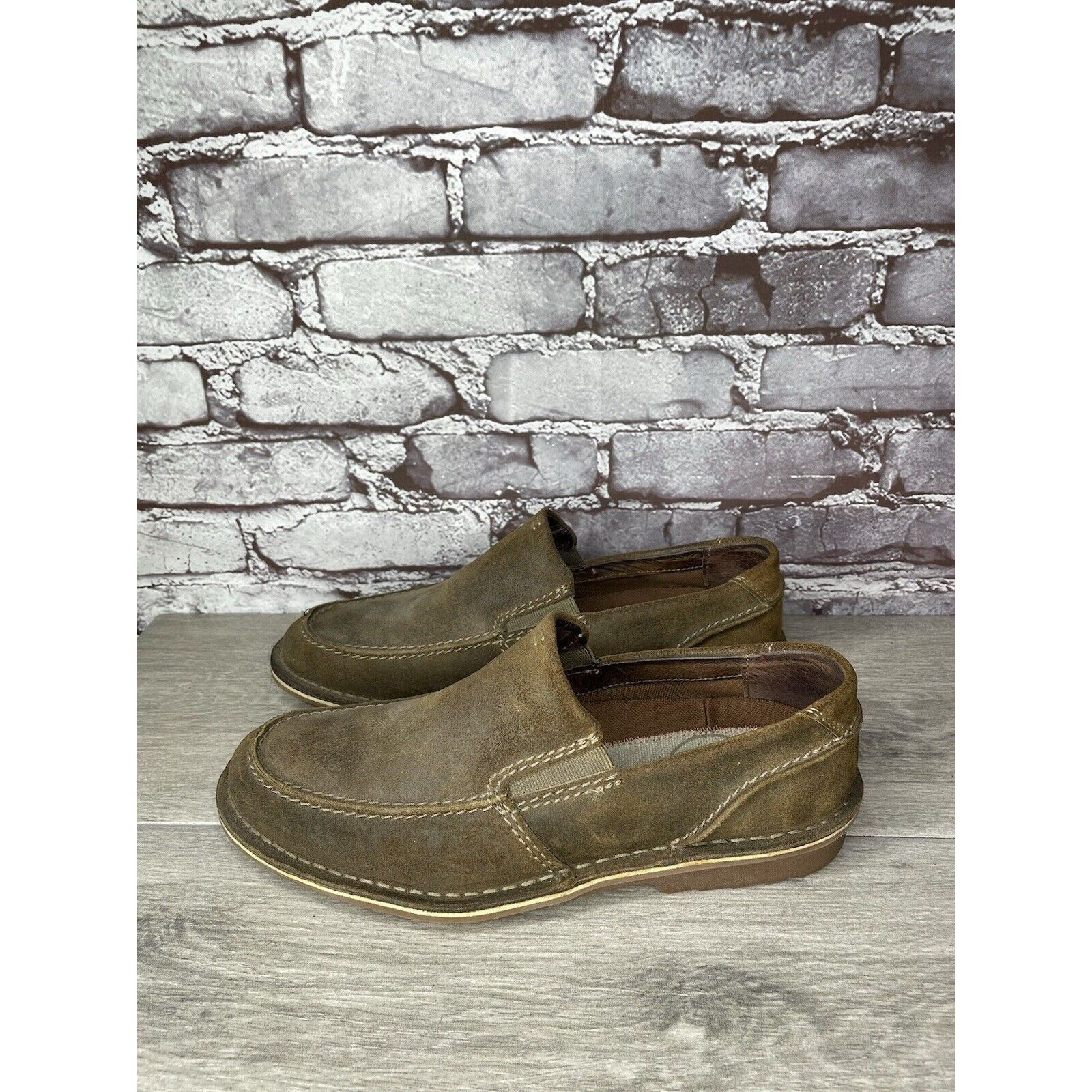 Clarks Clarks Est. 1825 Brown Suede Leather Slip On Loafers Shoes M Size US 9.5 / EU 42-43 - 11 Thumbnail
