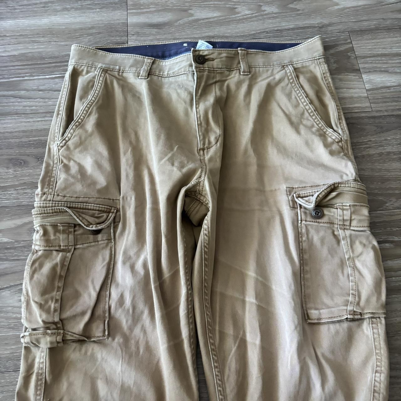 Vintage Crazy Vintage Y2K/2000s Khaki Tan Skater Essential Cargo Pants! 34x30 Size US 34 / EU 50 - 5 Thumbnail