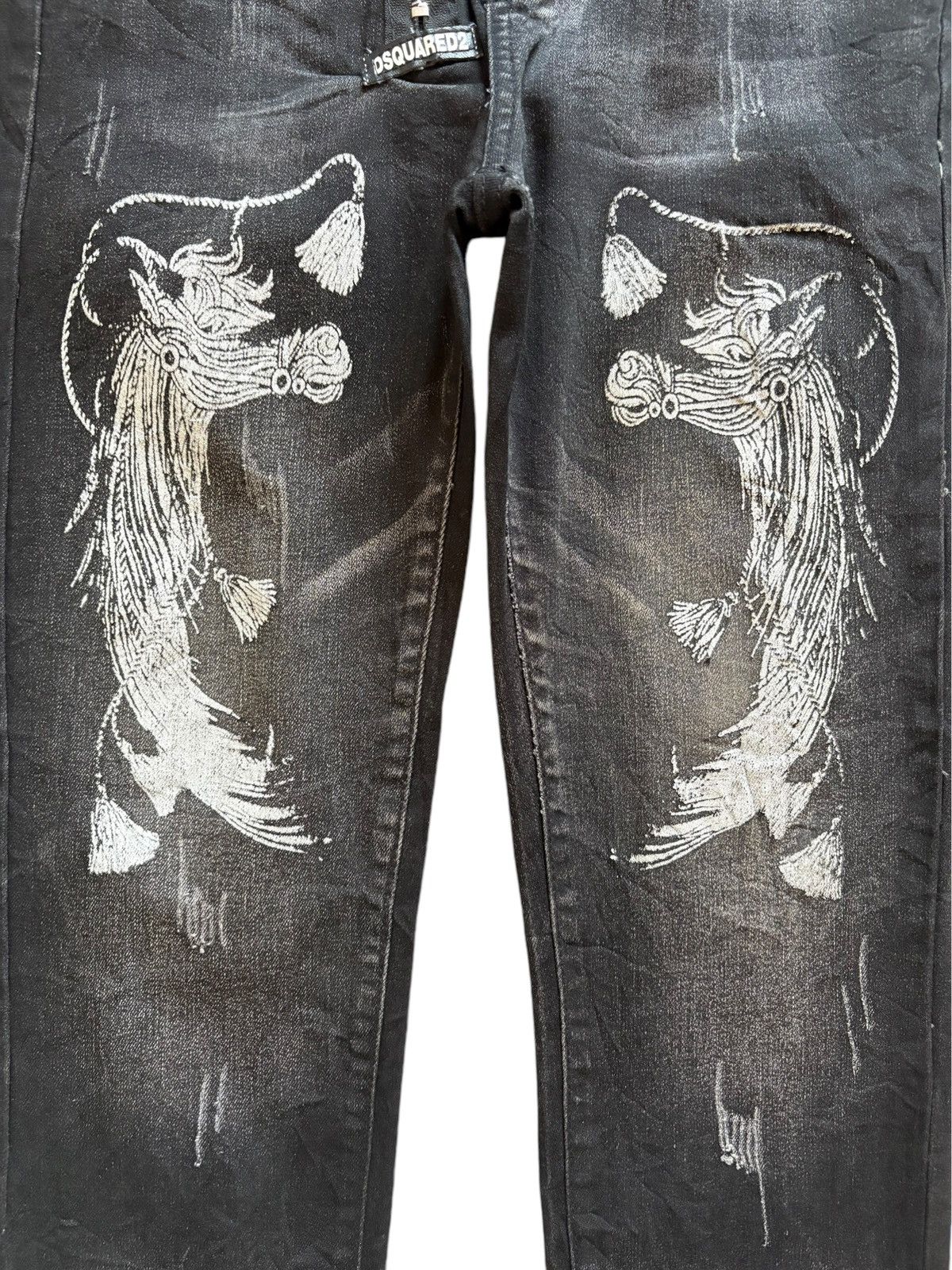 Dsquared2 Vintage Dsquared "Twins Brothers" Distressed Skinny Jeans Size US 31 - 5 Thumbnail
