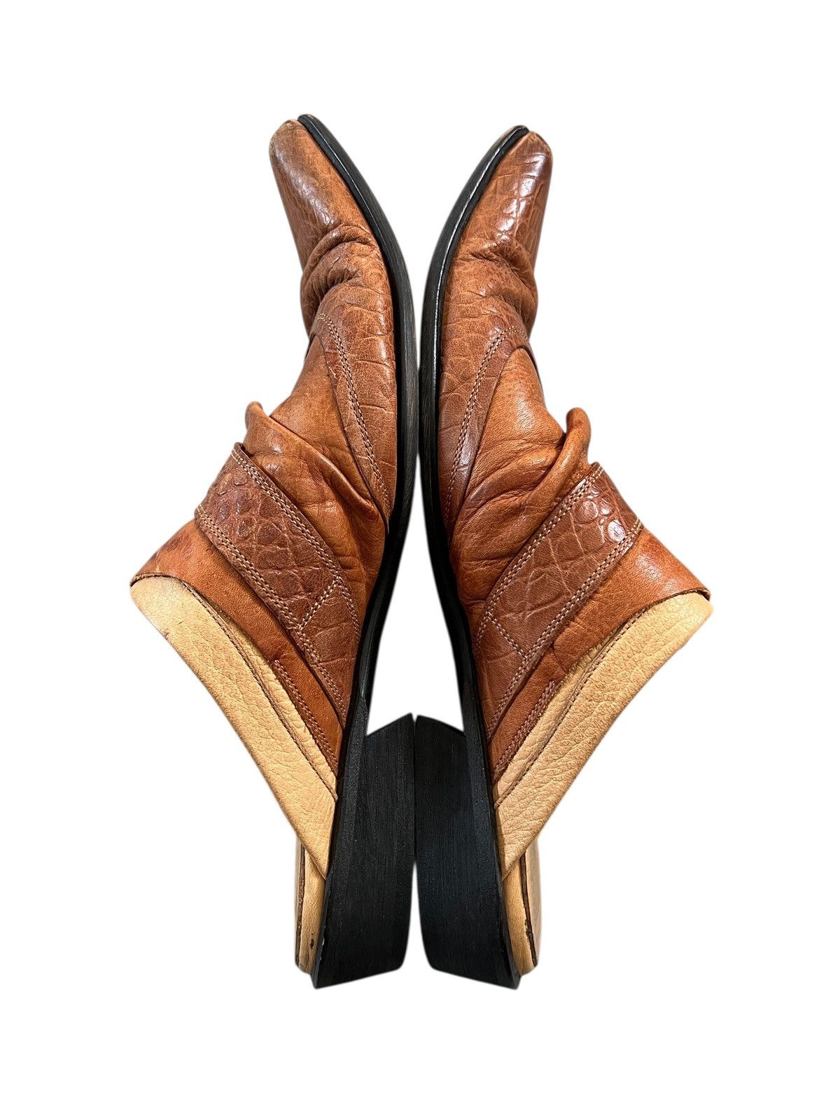 Tornado Mart Tornado Mart Pointed Toe Leather Mule Sandals Size US 8 / EU 41 - 8 Thumbnail