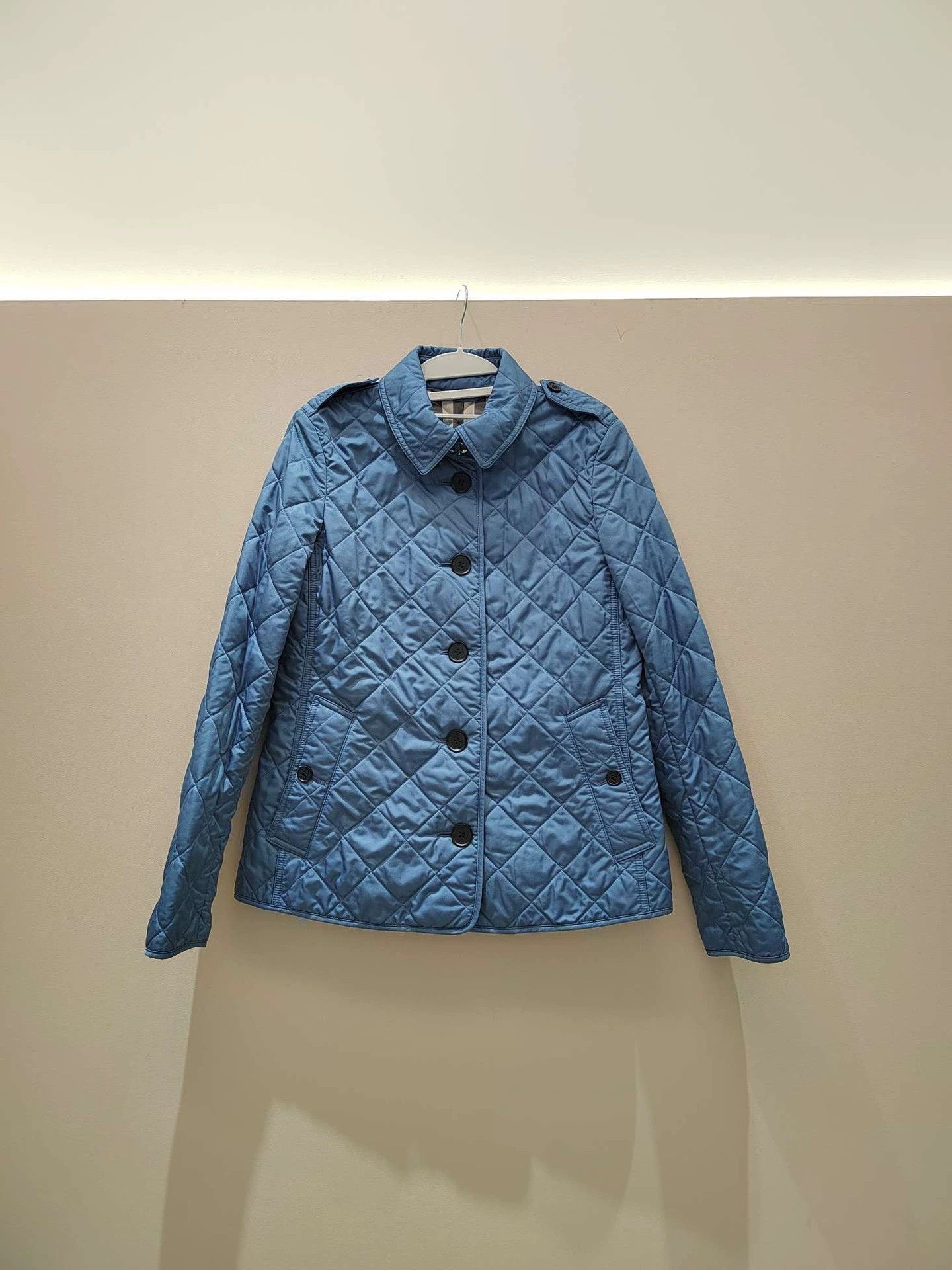 Burberry Burberry London Blue Cotton Coat Size US M / EU 48-50 / 2 - 1 Thumbnail