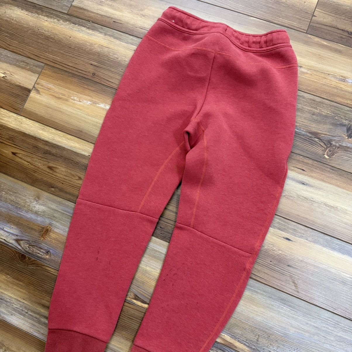 Nike Red Nike Tech Fleece Joggers Sweatpants Size US 26 / EU 42 - 2 Thumbnail