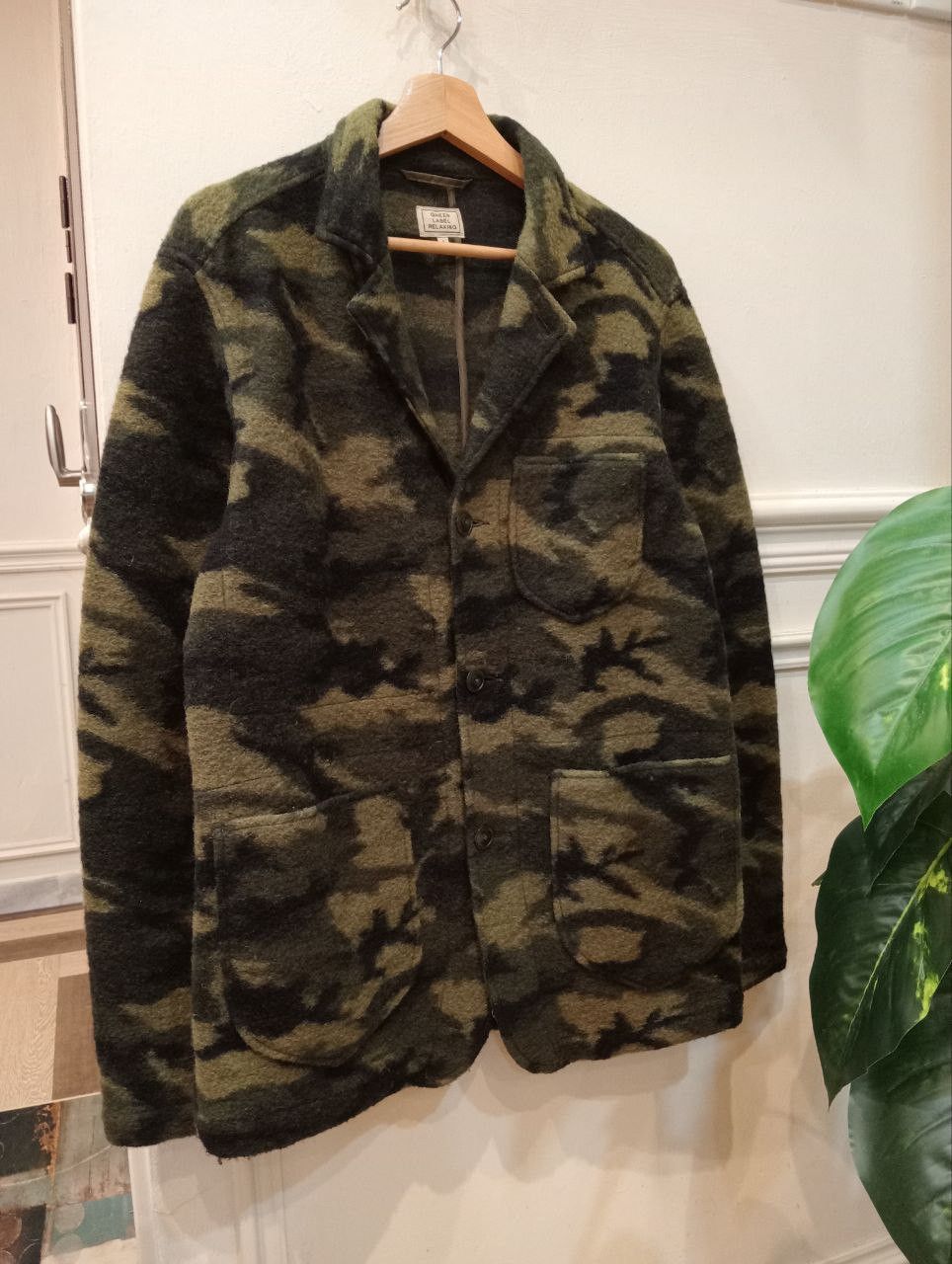 Japanese Brand GREEN LABEL RELAXING JAPAN HAIR CAMOUFLAGE JACKET - SIZE L Size US L / EU 52-54 / 3 - 1 Thumbnail