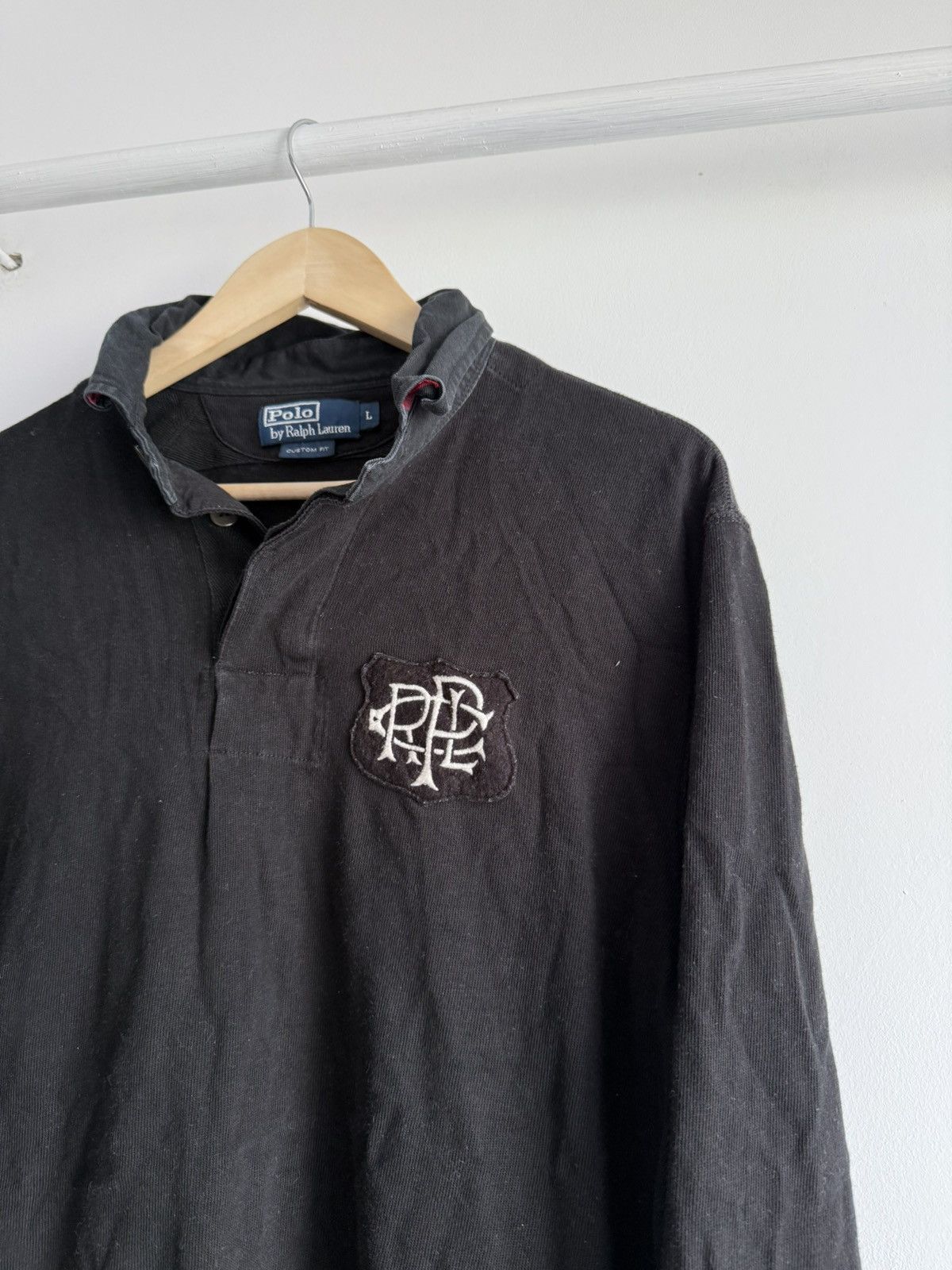 Polo Ralph Lauren Vintage 90s Polo Ralph Lauren Rugby Long Sleeve Size US L / EU 52-54 / 3 - 3 Thumbnail