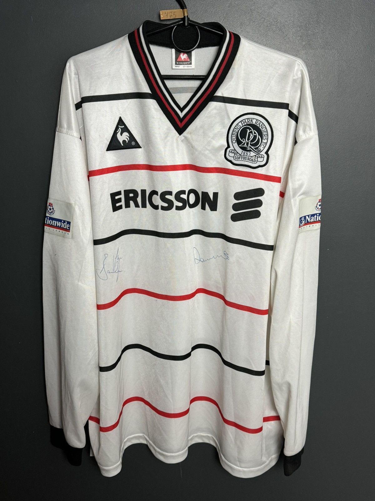 Le Coq Sportif Queens Park Rangers 99/00 Away Crouch Signed Football Jersey Size US XXL / EU 58 / 5 - 2 Thumbnail