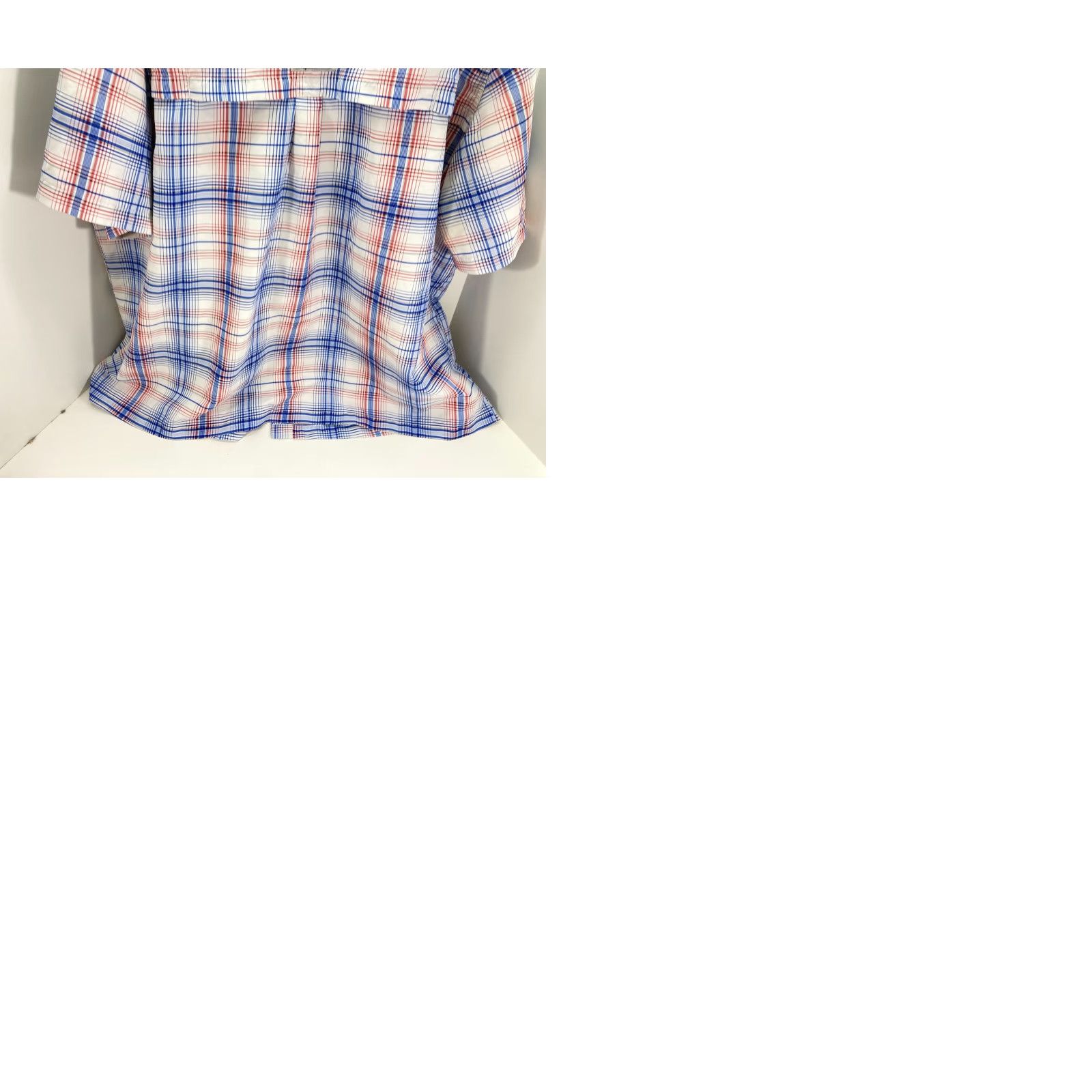 Habitat Habit Button Up Shirt Mens 3XL Blue Red Plaid Lined Hiking Fishing Solar Factor Short Sleeve Pockets Casual Travel UV Protection Outdoor Size US XXL / EU 58 / 5 - 9 Thumbnail