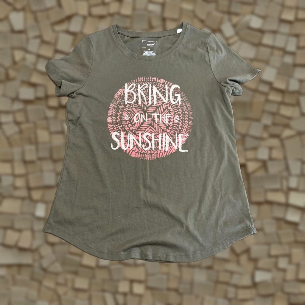 Vintage Sonoma Shirt Women's Size Small Green Bring on the Sunshine Size S / US 4 / IT 40 - 1 Thumbnail