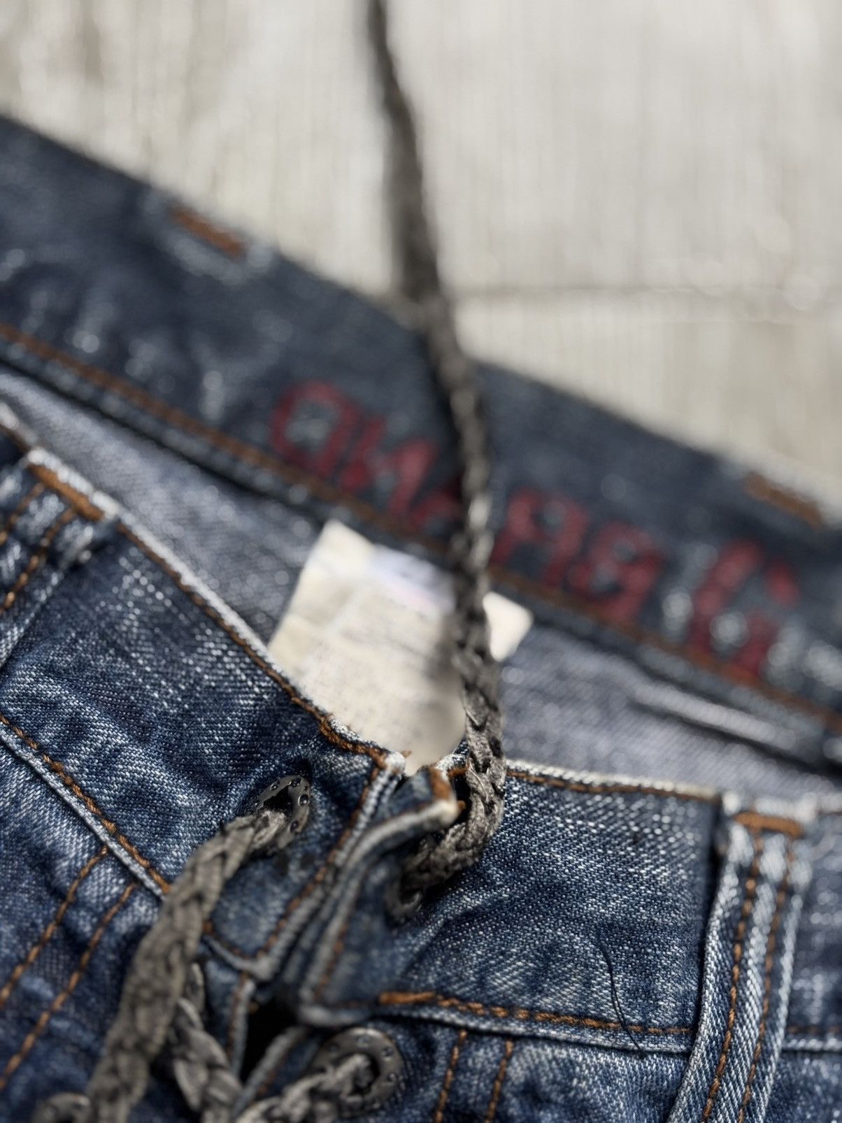 Japanese Brand G brand lace up flare jeans Size US 27 - 4 Thumbnail