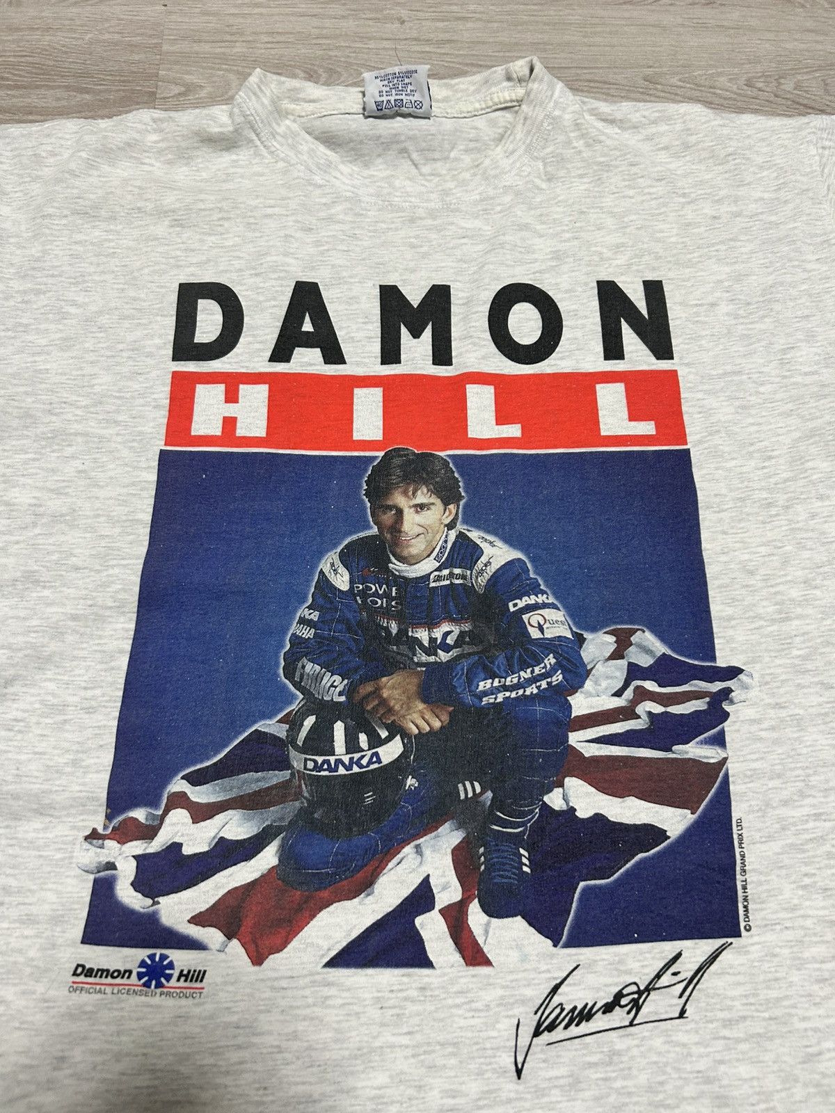Formula 1 Vintage Big Logo T-shirt Damon Hill World racing Grand Prix Size US XL / EU 56 / 4 - 2 Thumbnail