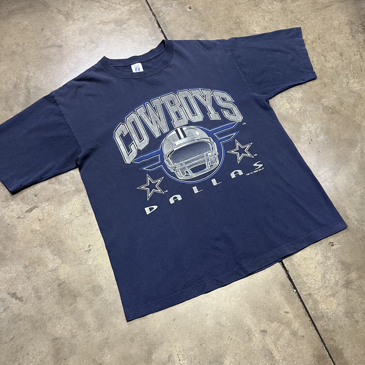 Logo 7 × NFL × Vintage Vintage 90s Dallas Cowboys Logo 7 Football NFL T shirt USA Size US XL / EU 56 / 4 - 2 Thumbnail