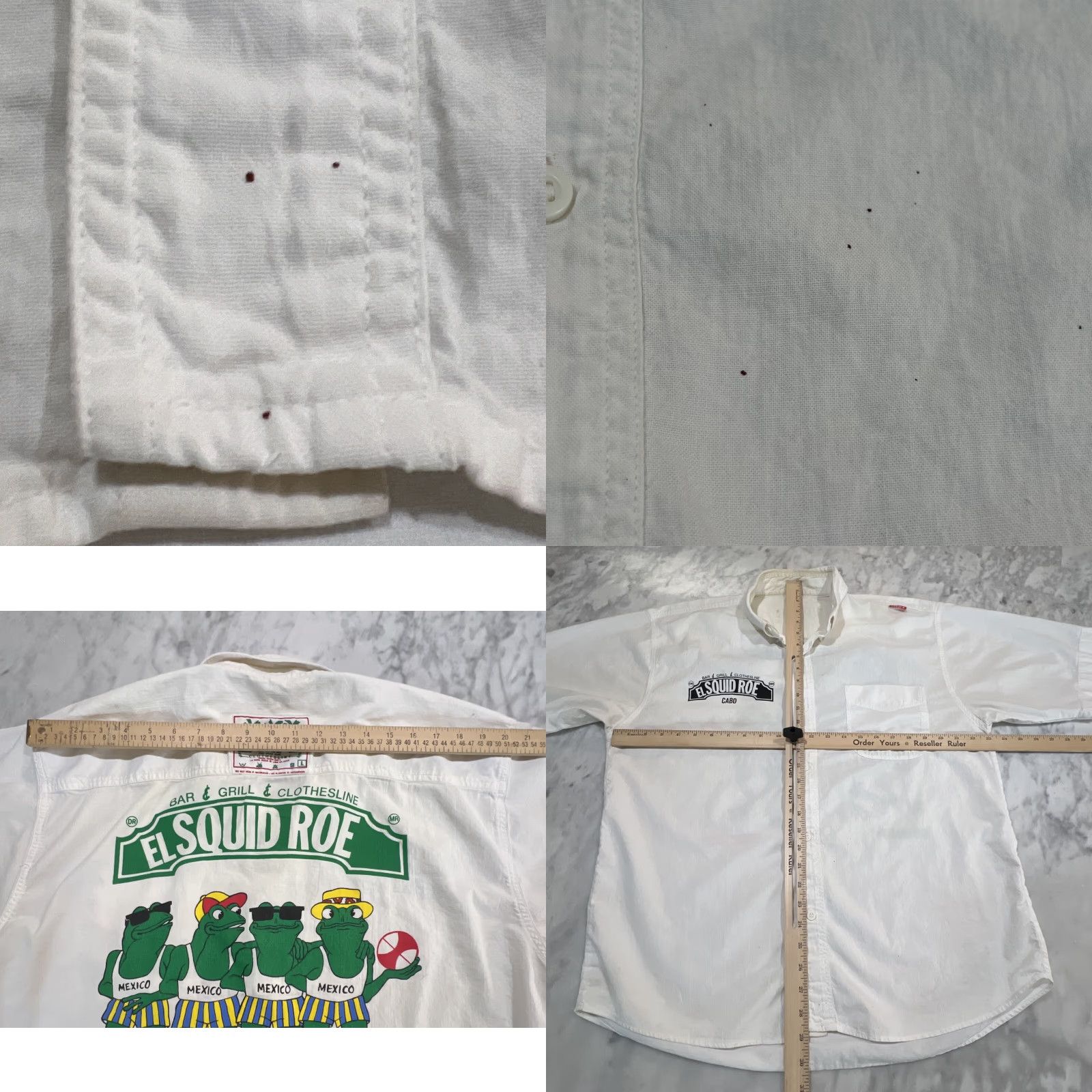 Vintage VINTAGE Carlos’N Charlie’s Button-Up Shirt Men L White Cotton 90s Mexico Casual Party/Cocktail Size US L / EU 52-54 / 3 - 9 Thumbnail
