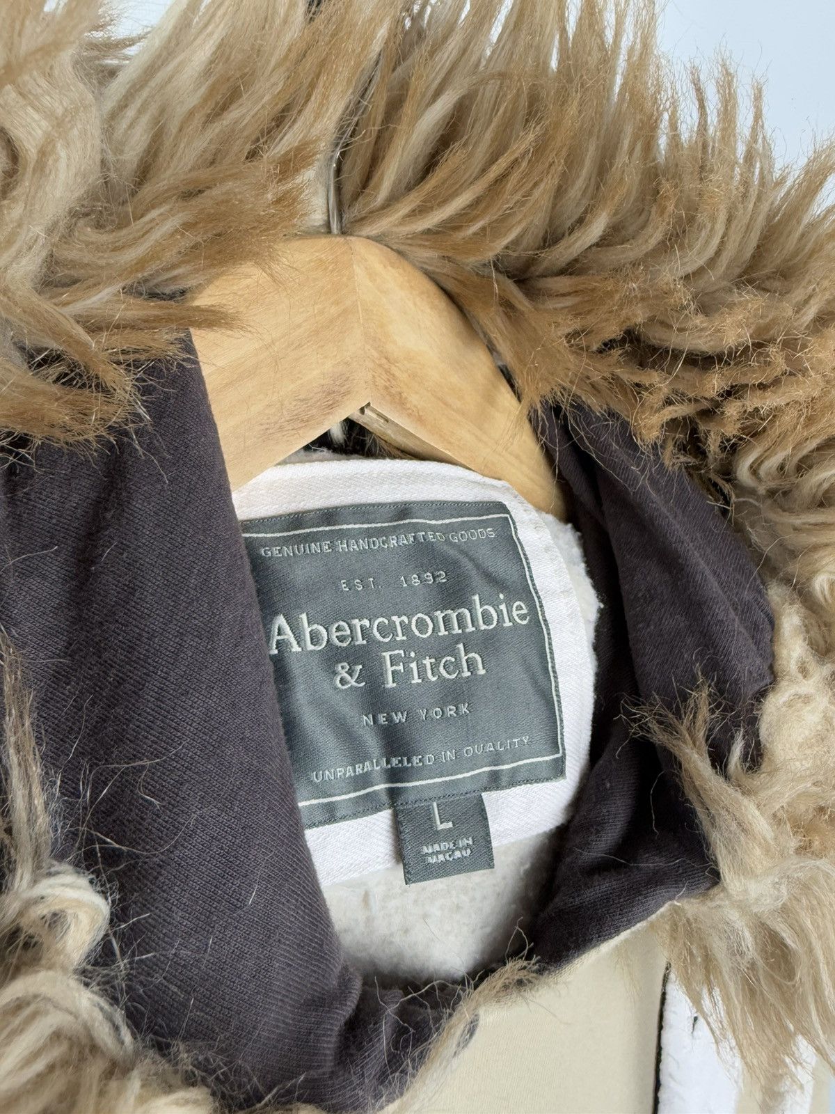 Abercrombie & Fitch × If Six Was Nine Vintage Japanese Y2K Abercrombie & Fitch Fur Zip Up Hoodie Size US L / EU 52-54 / 3 - 5 Thumbnail