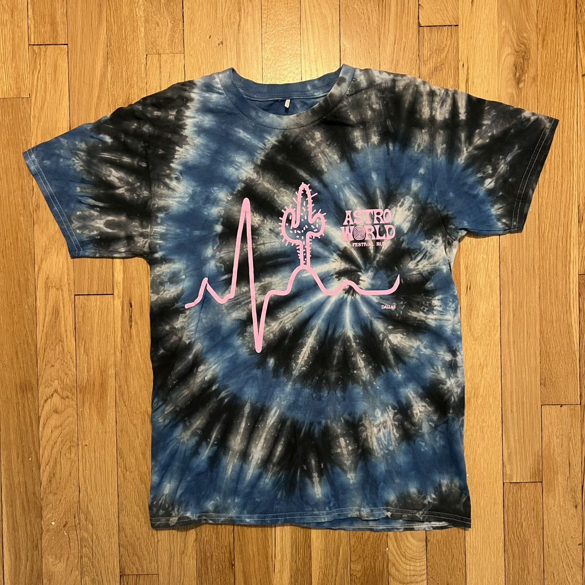Other Astroworld Festival Dallas Medium Black Blue Tie Dye T Shirt Size US M / EU 48-50 / 2 - 1 Thumbnail