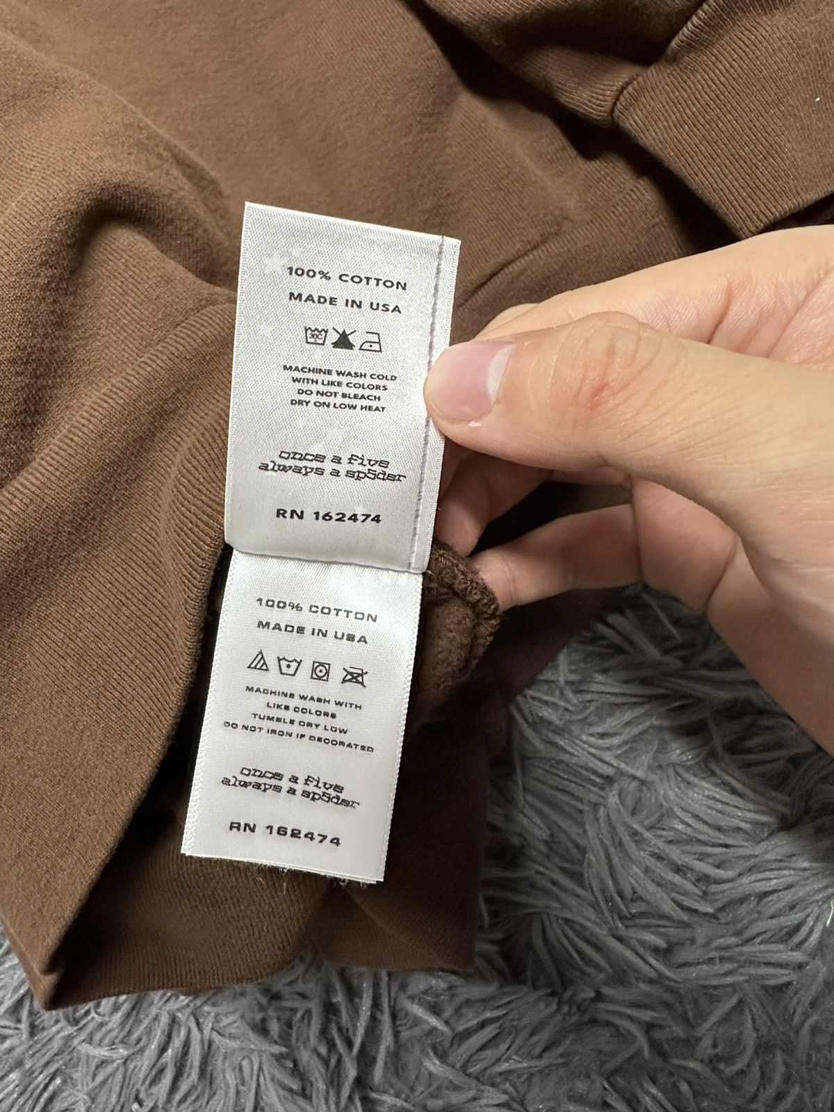 Sp5der Sp5der Brown OG Web Hoodie Complexcon Exclusive Size US XL / EU 56 / 4 - 6 Thumbnail