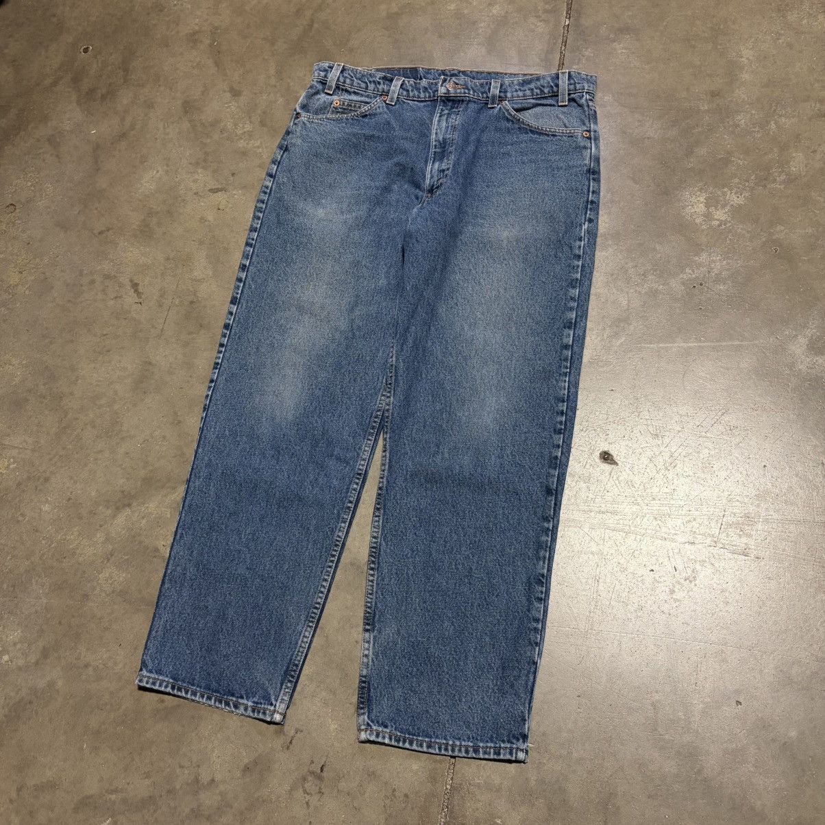 Levi's Vintage Levis 550 Orange Tab Jeans Relaxed Fit Denim 90s USA Size US 38 / EU 54 - 4 Thumbnail