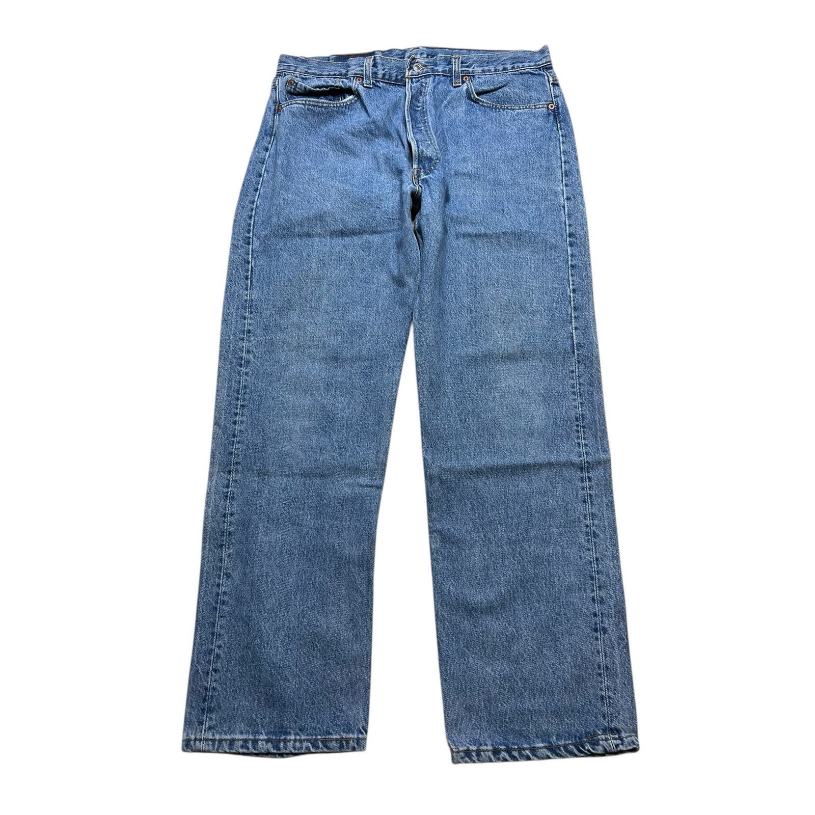 Levi's Levi’s 501 Jeans USA Vintage 90s Button Fly Denim 35x29 Size US 38 / EU 54 - 1 Thumbnail
