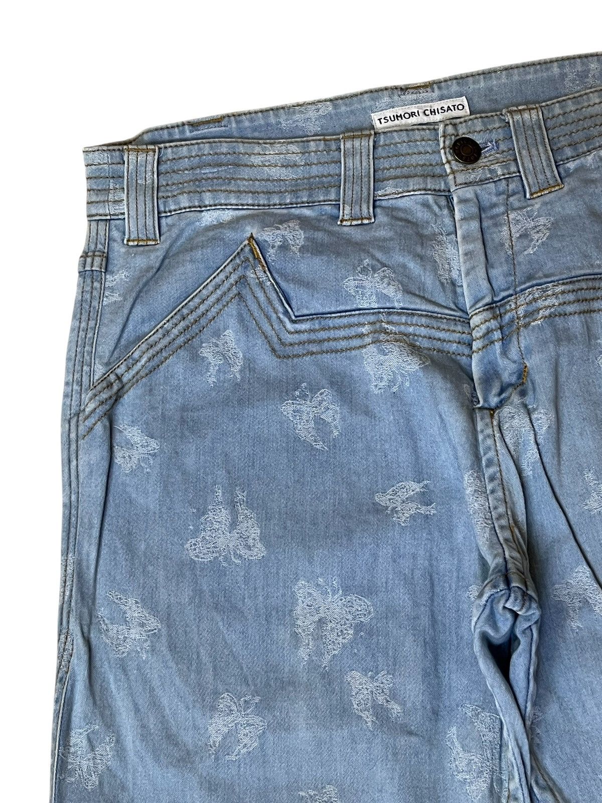 Issey Miyake TSUMORI CHISATO ISSEY MIYAKE EMBROIDERY JEANS Size US 32 / EU 48 - 5 Thumbnail