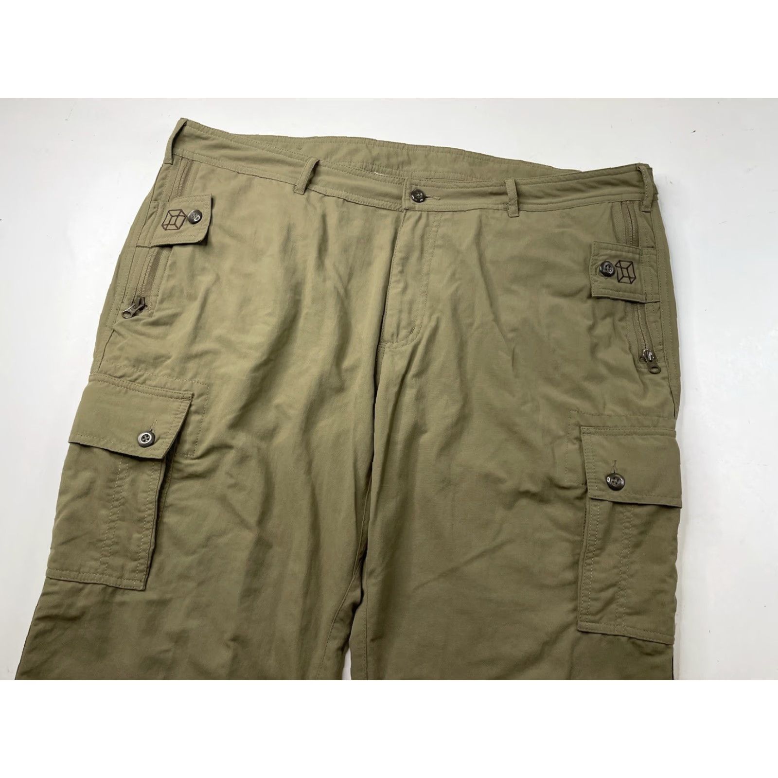 Vintage Clothing Arts P^cubed Cargo Pants Mens 40x30 Olive Green Pockets Zipper Navy? Size US 40 / EU 56 - 5 Thumbnail