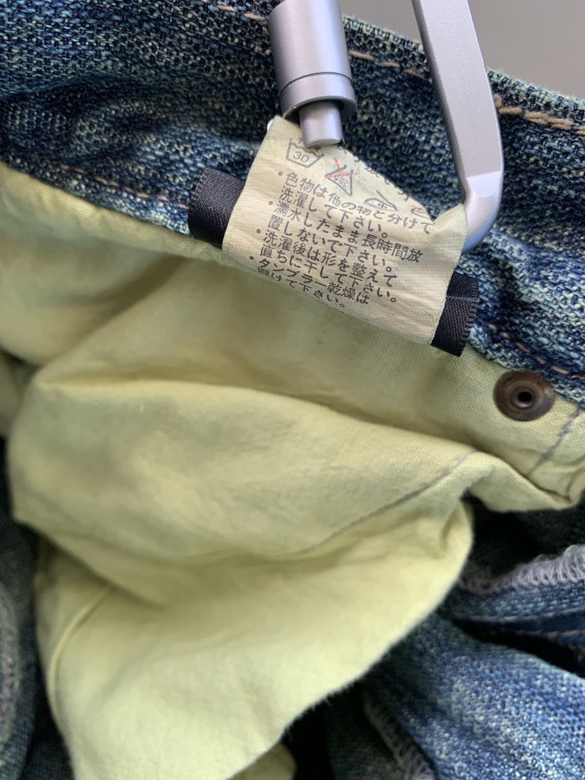 Japanese Brand Vtg Gumu International Double Waist Distressed Denim Pants Size US 30 / EU 46 - 8 Thumbnail