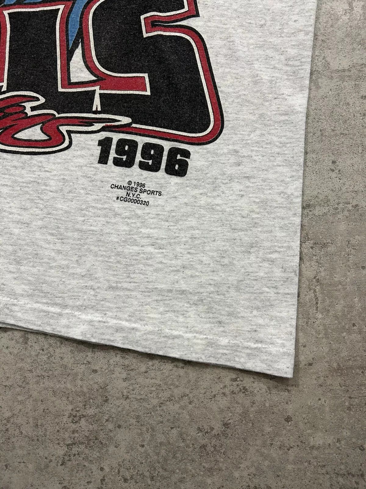 Delta × NBA × Vintage VTG 90s NBA Chicago Bulls 1996 T-SHIRT MADE IN USA DELTA Size US L / EU 52-54 / 3 - 3 Thumbnail