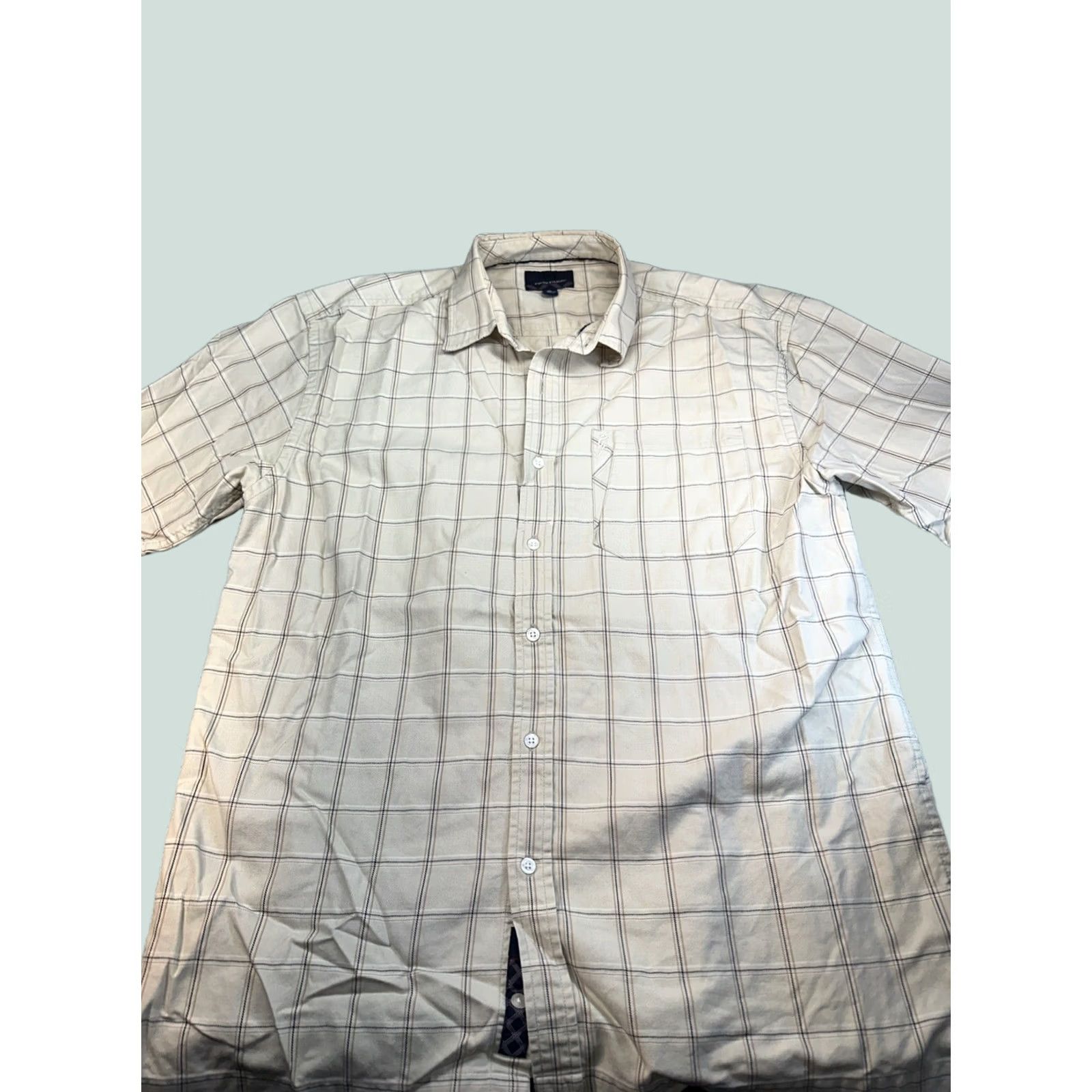 Phat Farm VINTAGE Phat Farm Button-Up Shirt Short Sleeve XL Brown Striped 90s Men Size US 36 / EU 52 - 1 Thumbnail