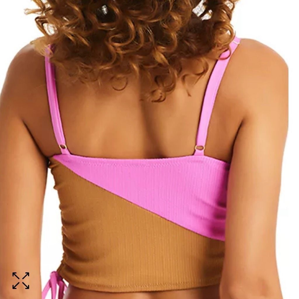Other Sanctuary Balancing Act Shirred-Side Cropped Pink Aura Tanki Size XS / US 0-2 / IT 36-38 - 2 Thumbnail