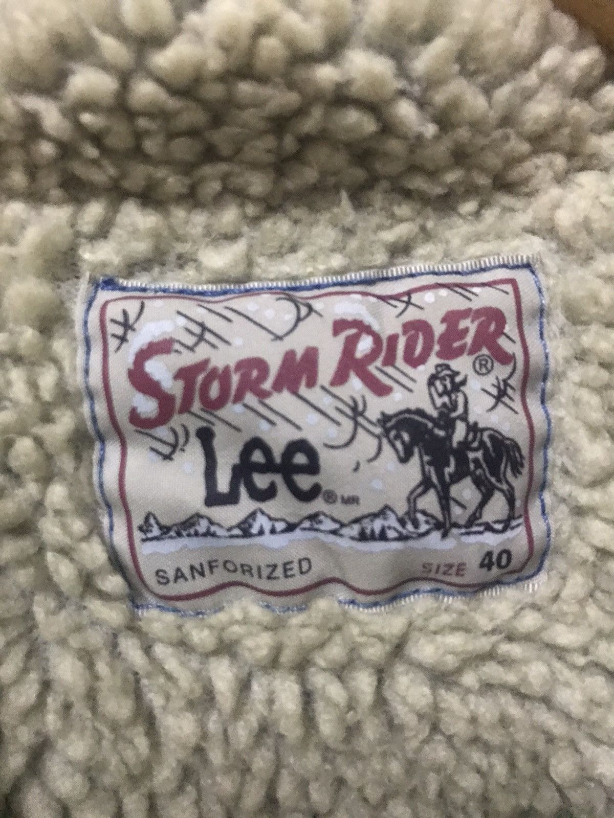 Lee × Vintage Repro Vintage 70s Lee Storm Rider Sherpa Lining Blue Denim Size US M / EU 48-50 / 2 - 5 Thumbnail