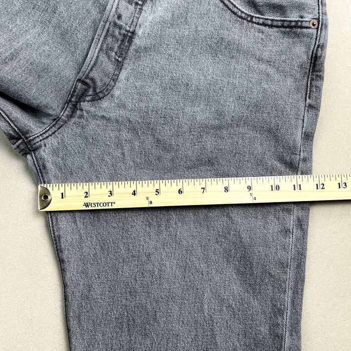 Levi's Levis 501 Jeans 35x32 Gray Denim Original Straight Charcoal ...