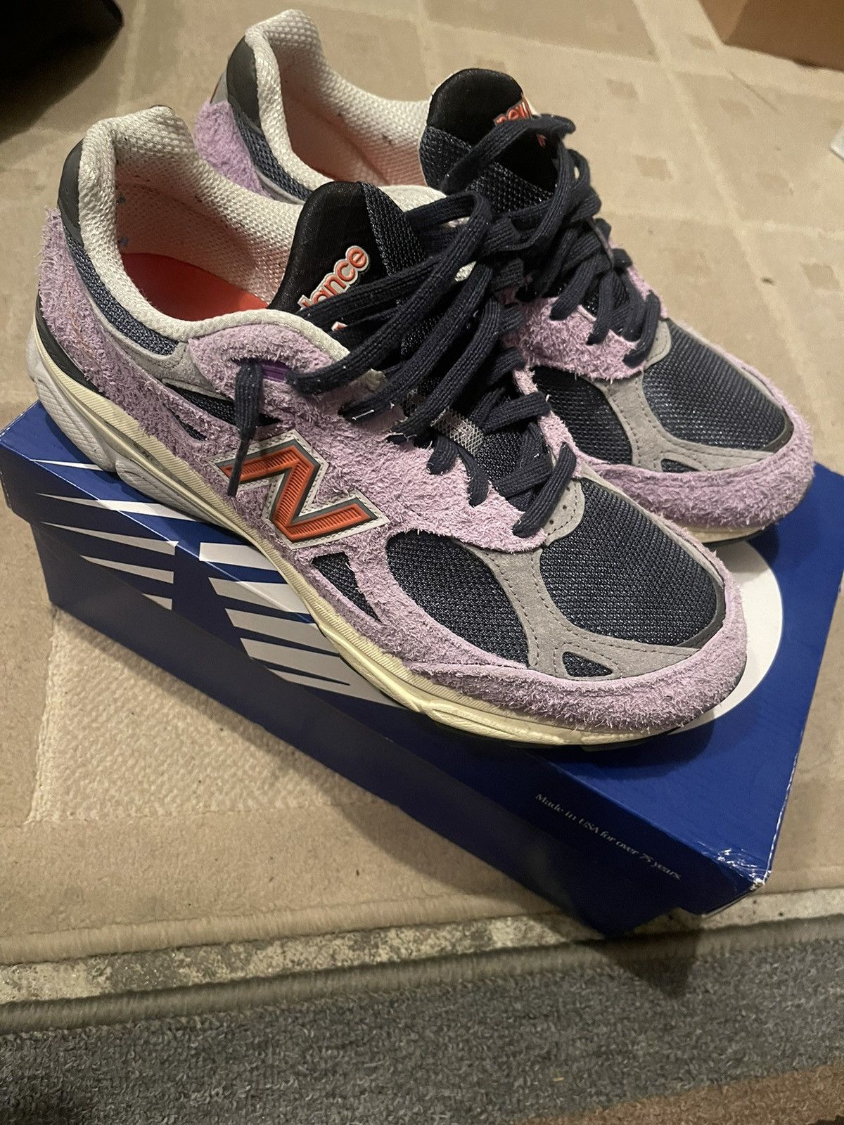 Aime Leon Dore × New Balance Amethyst 990v4 Teddy Santis Size US 10.5 / EU 43-44 - 2 Thumbnail