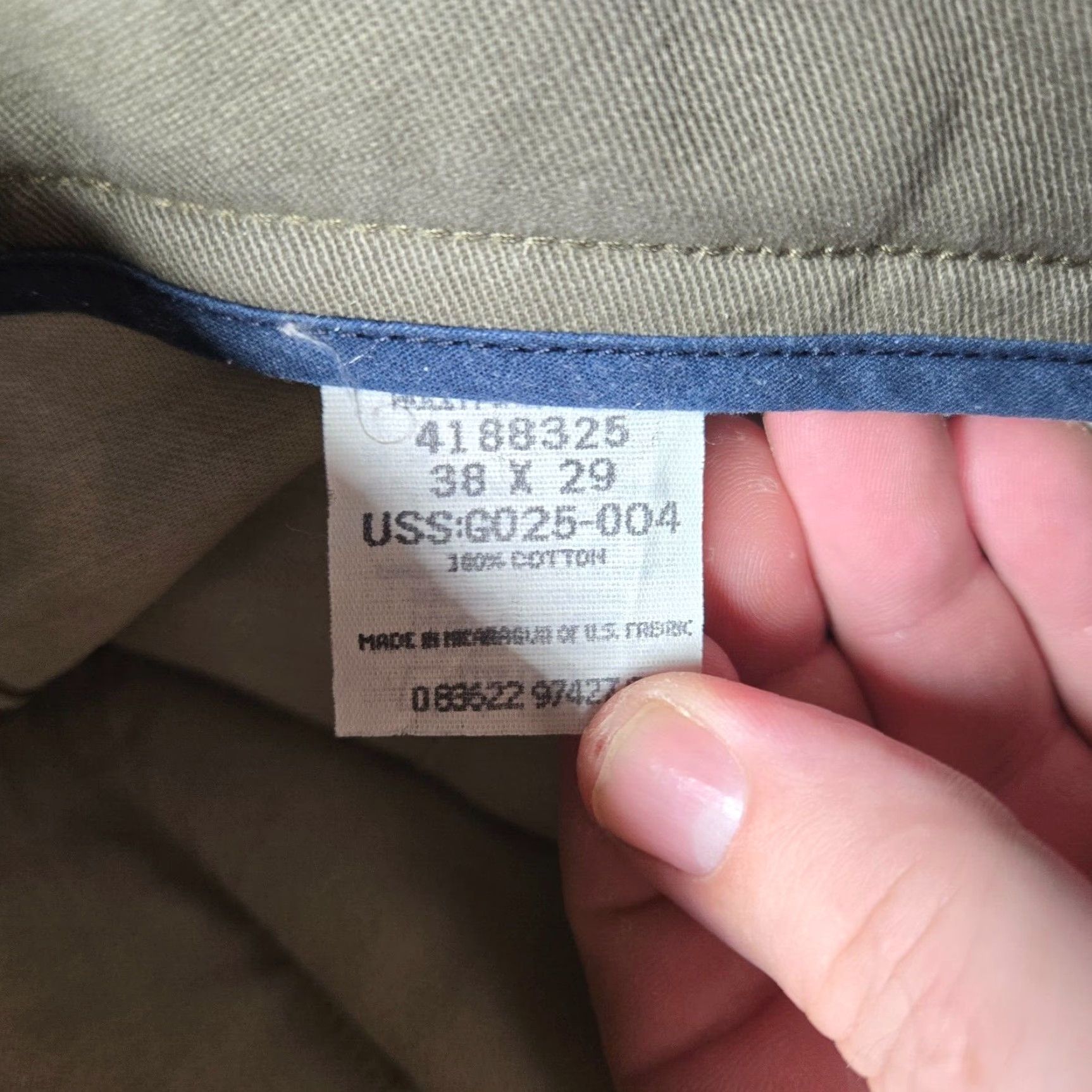 Lee Lee Mens Pants Chino Regular Straight 38x29 Brown Tan Khakis Republican? Wait no Size US 38 / EU 54 - 3 Thumbnail